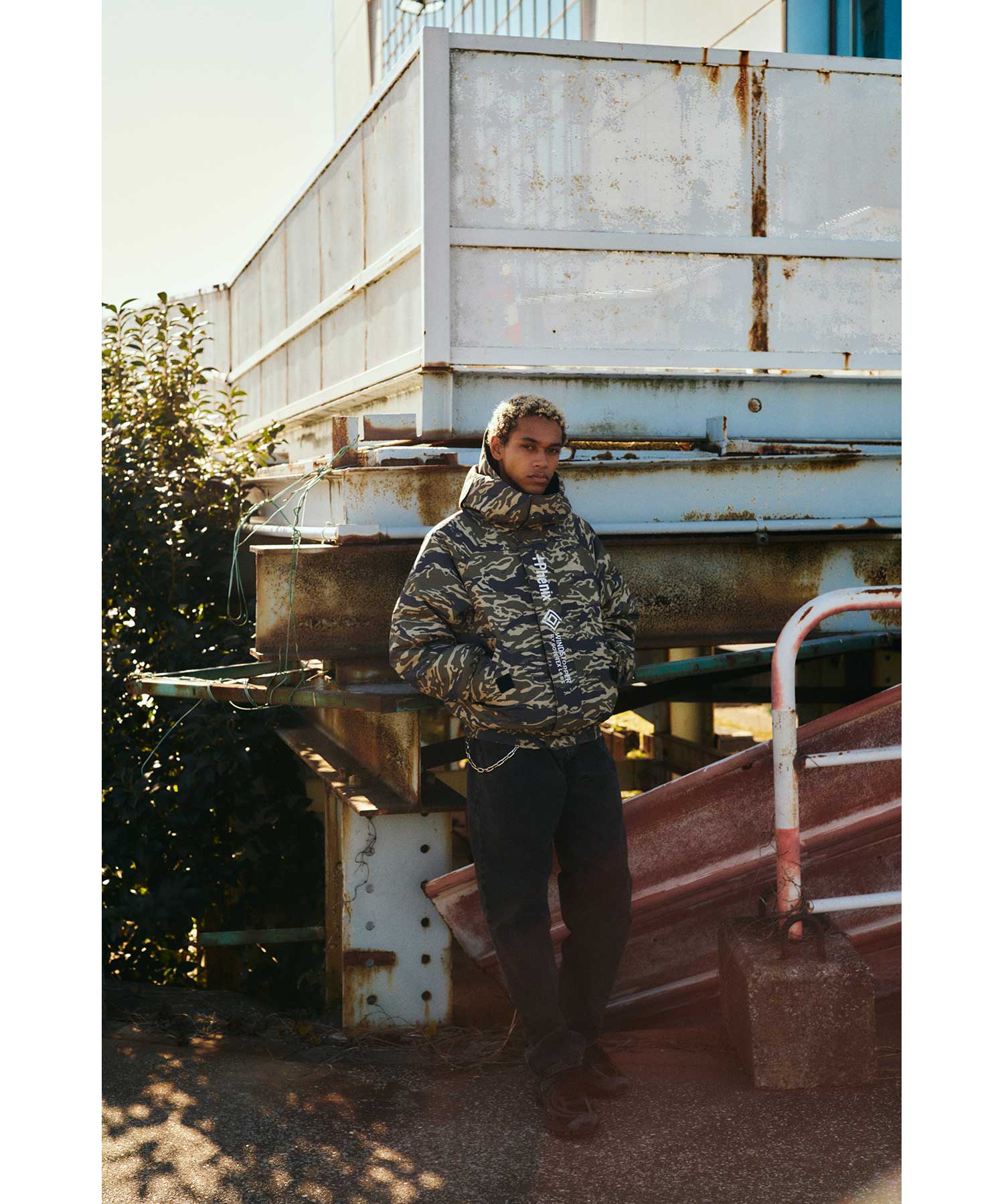 Plus Phoenix +phenix 【MENS】GORE-TEX Down Jacket GORE DOWN BOMBER JACKET / WINDSTOPPER Product BY GORE-TEX