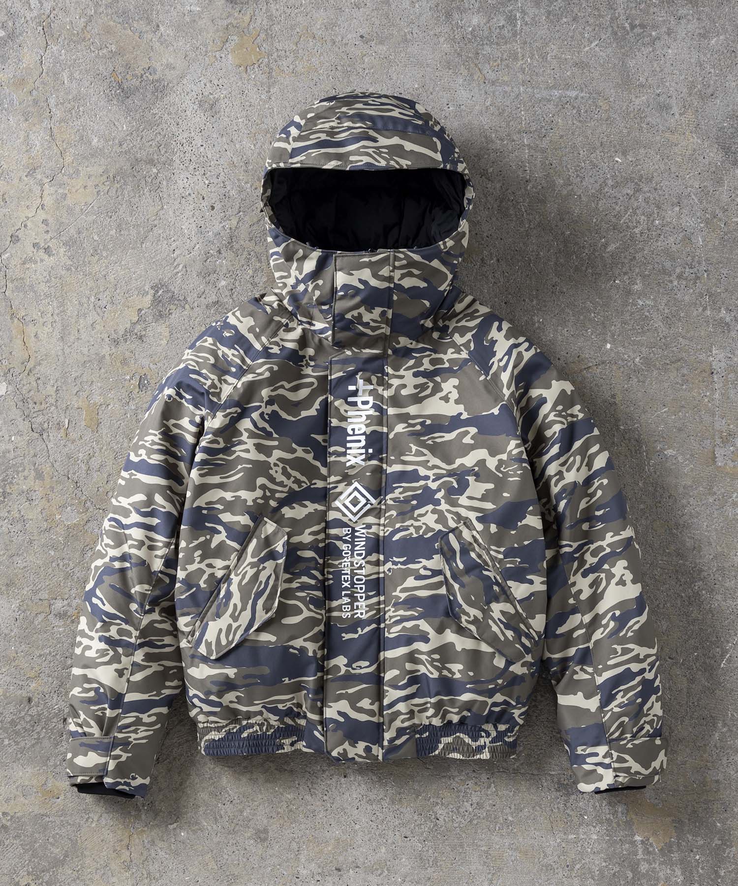 Plus Phoenix +phenix 【MENS】GORE-TEX Down Jacket GORE DOWN BOMBER JACKET / WINDSTOPPER Product BY GORE-TEX