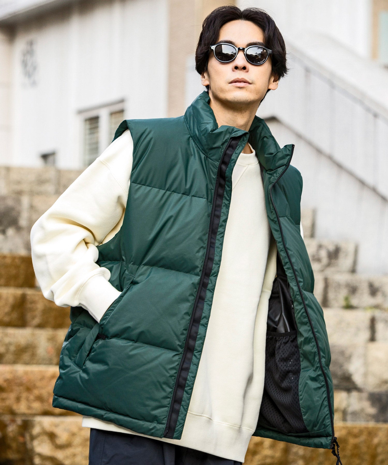 Plus Phoenix +phenix QUILTING DOWN VEST / WINDSTOPPER Product by GORE TEX LABS