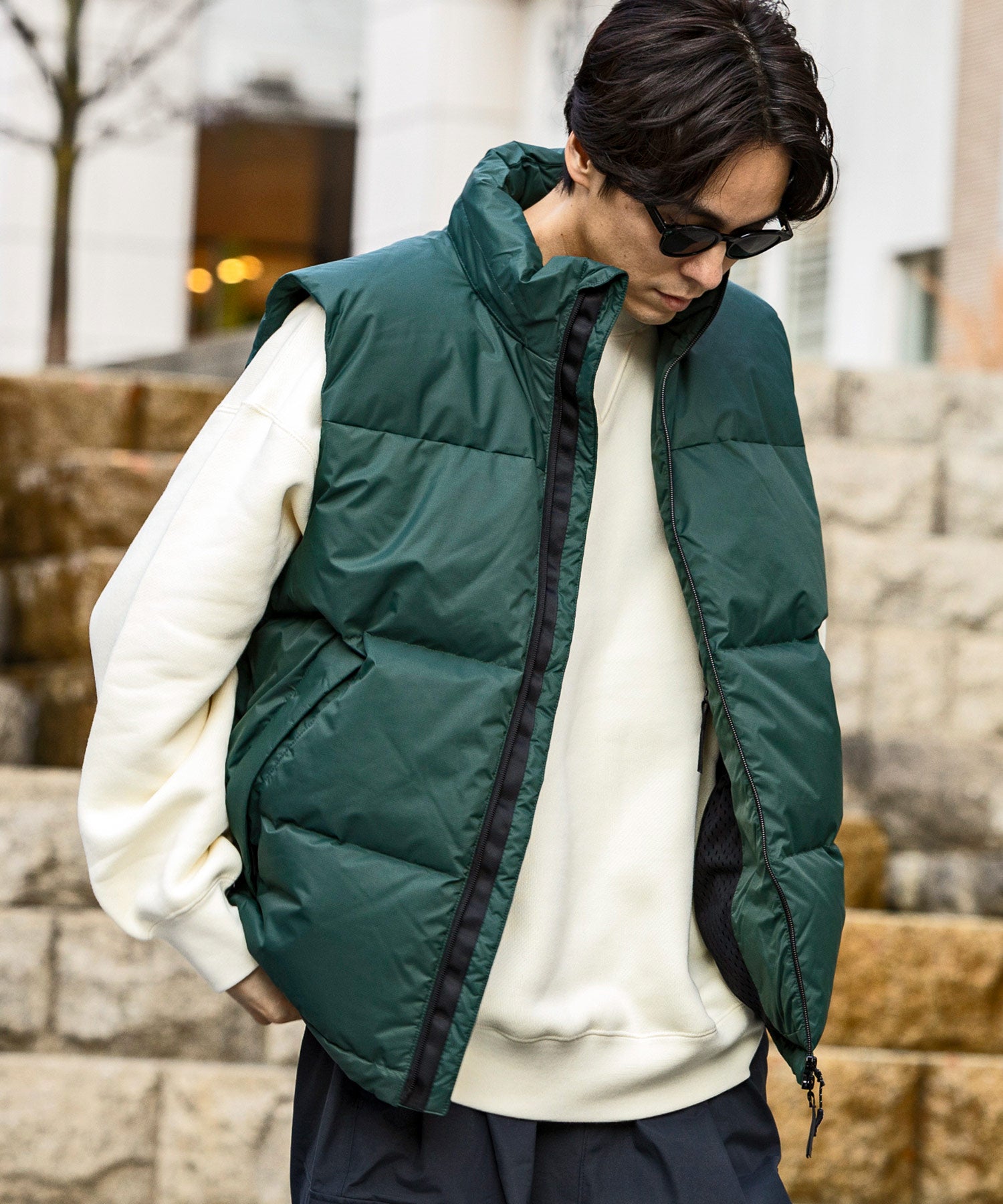 Plus Phoenix +phenix QUILTING DOWN VEST / WINDSTOPPER Product by GORE TEX LABS
