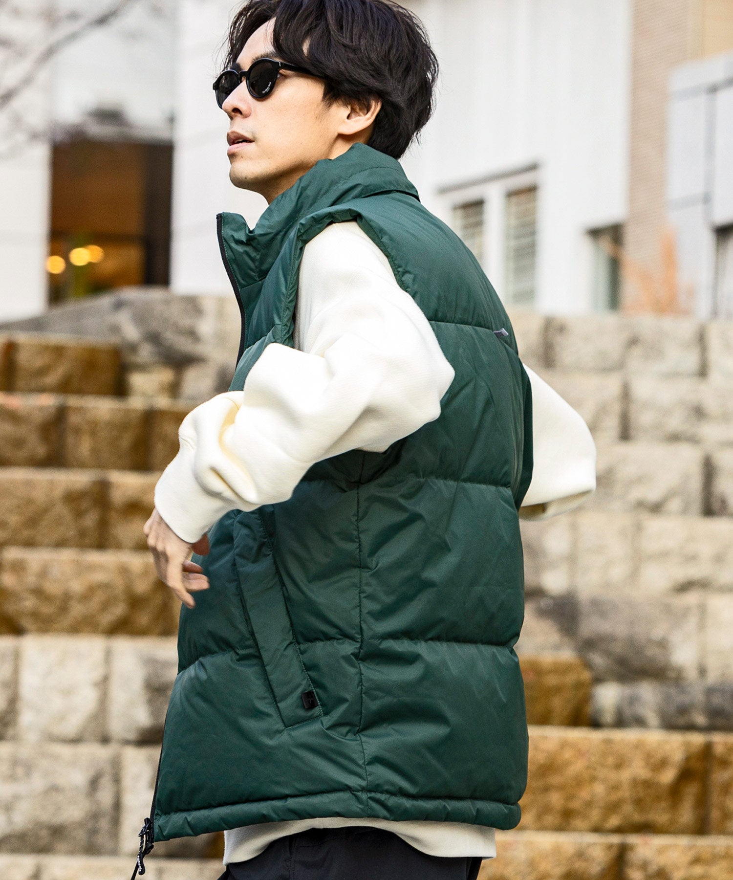 Plus Phoenix +phenix QUILTING DOWN VEST / WINDSTOPPER Product by GORE TEX LABS