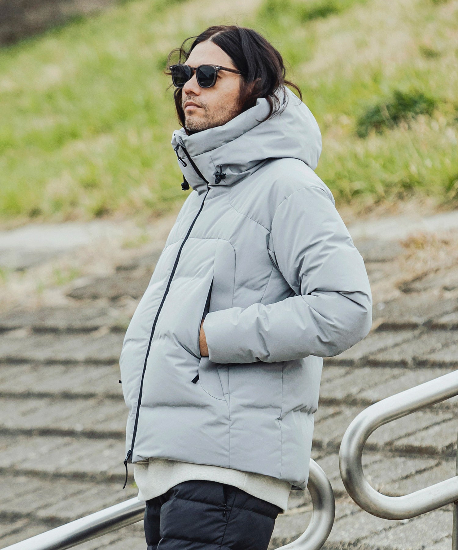 Plus Phoenix +phenix FUSED QUILTING DOWN JACKET Fused Quilting Down Jacket Windstopper / WINDSTOPPER Product by GORE TEX LABS