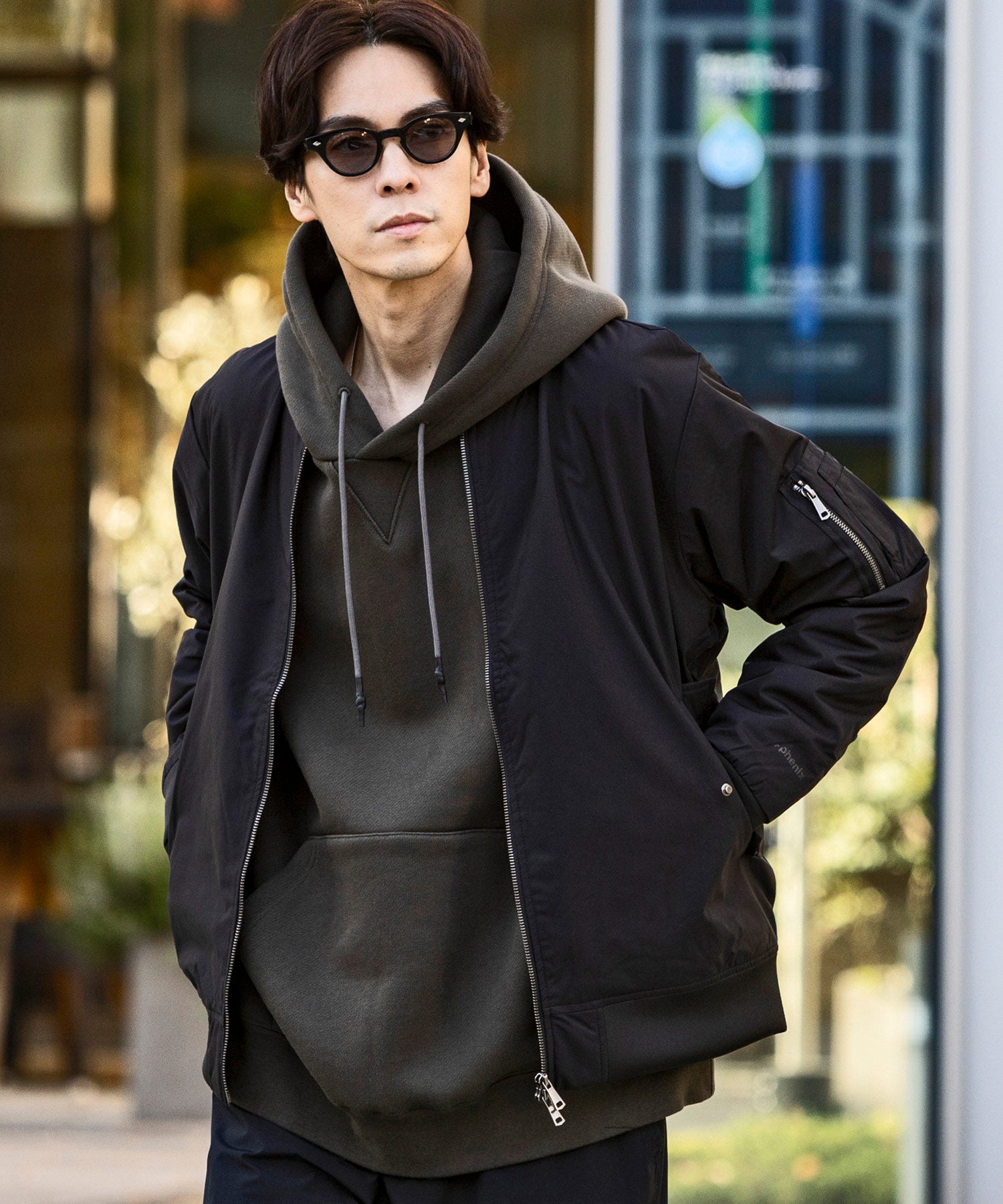 Plus Phoenix +phenix Bomber Jacket / Water Repellent Breathable