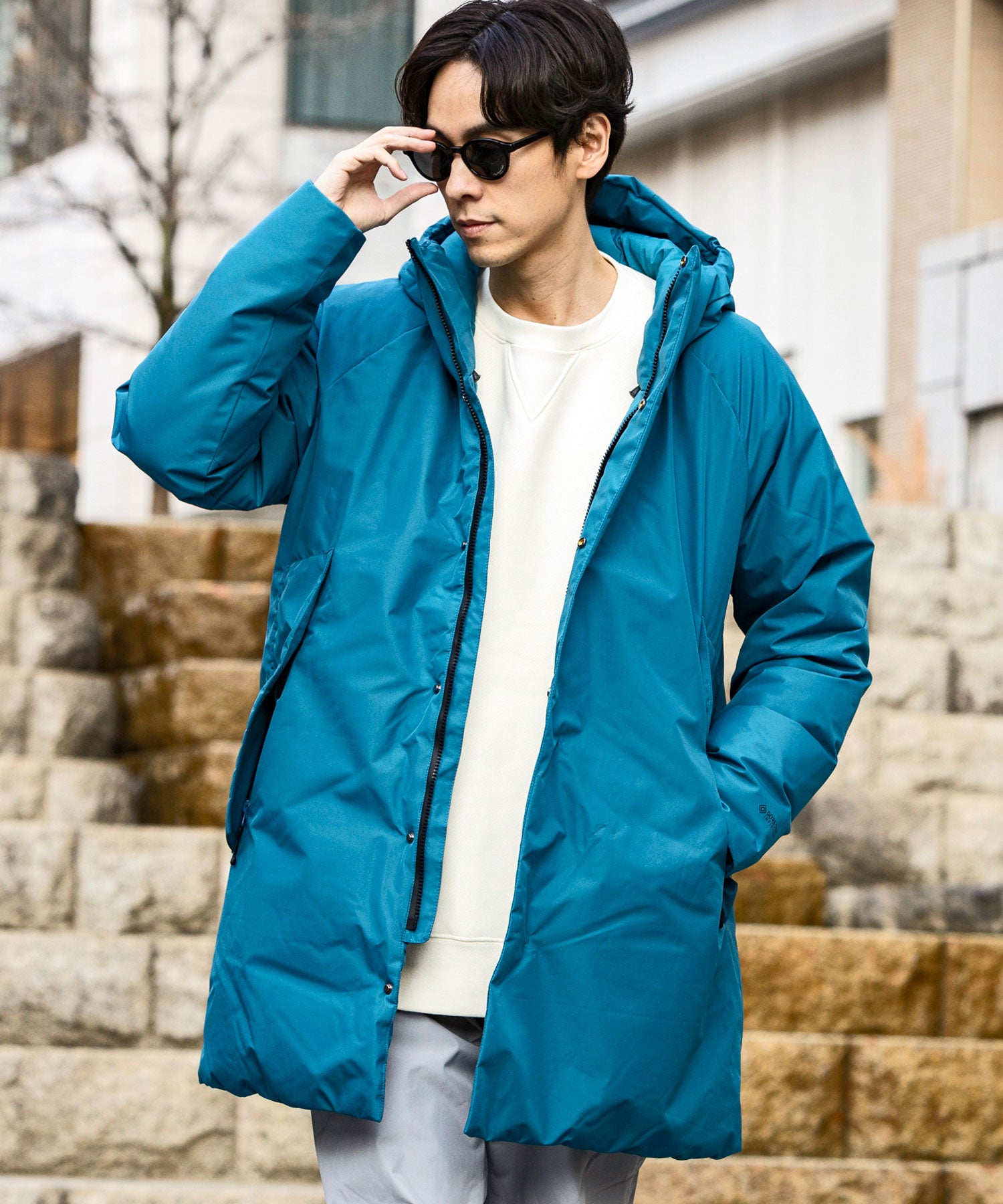 Plus Phoenix +phenix Hoodie Down Coat GTX / GORE-TEX INFINIUM / WINDSTOPPER Product by GORE TEX LABS / Gore-Tex / Down Coat