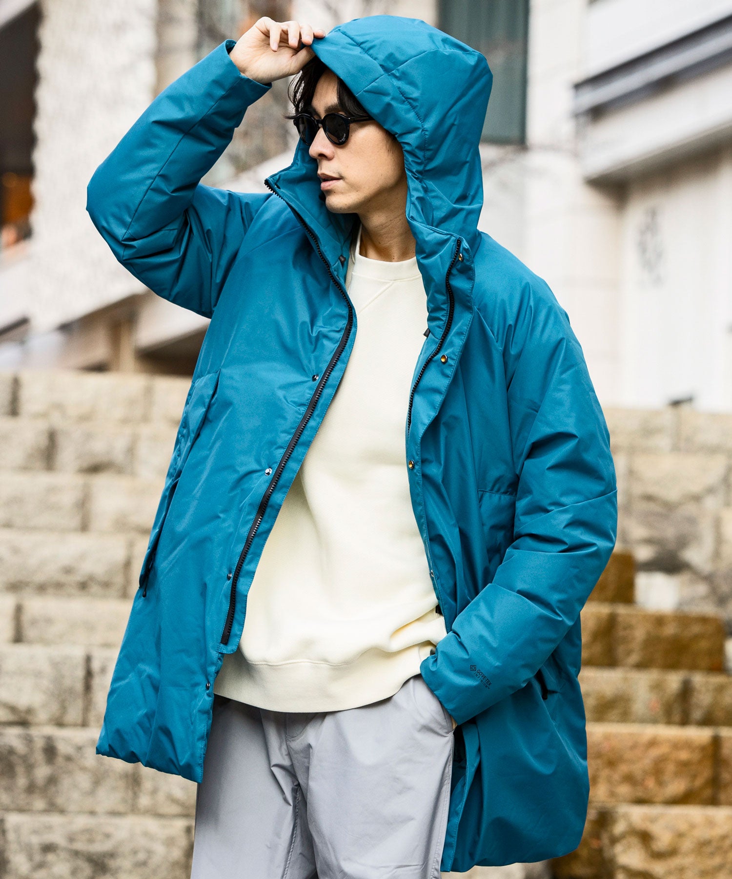 Plus Phoenix +phenix Hoodie Down Coat GTX / GORE-TEX INFINIUM / WINDSTOPPER Product by GORE TEX LABS / Gore-Tex / Down Coat