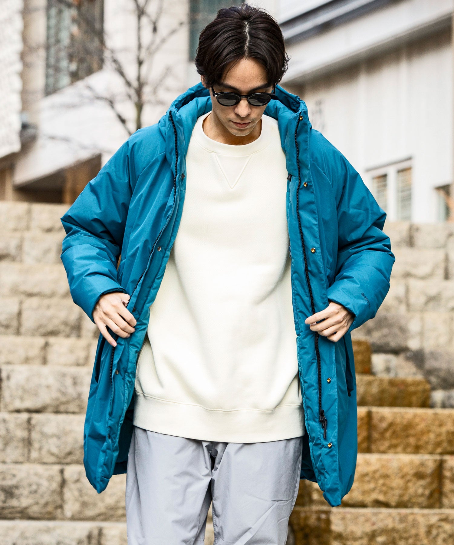 Plus Phoenix +phenix Hoodie Down Coat GTX / GORE-TEX INFINIUM / WINDSTOPPER Product by GORE TEX LABS / Gore-Tex / Down Coat