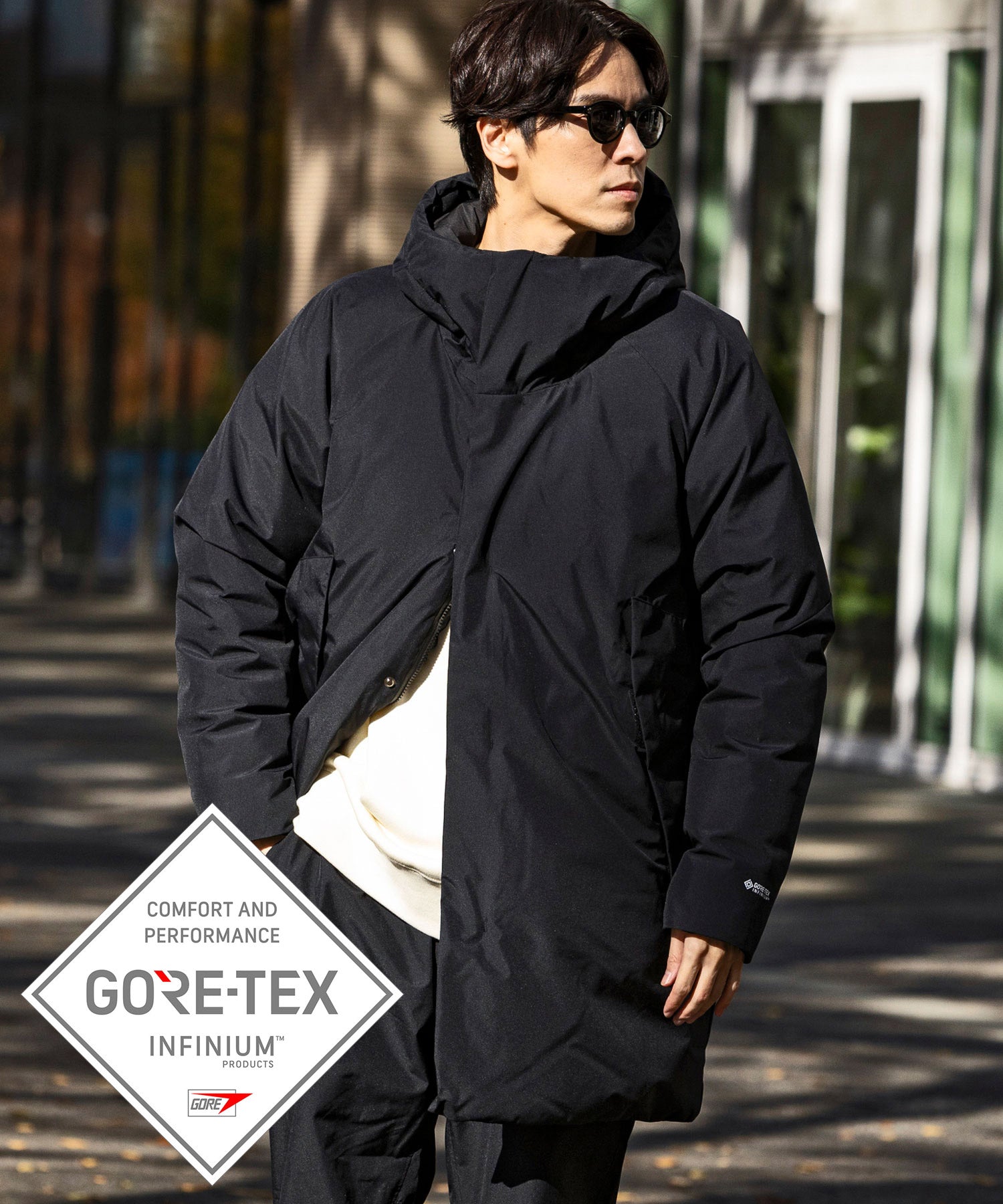 Plus Phoenix +phenix Hoodie Down Coat GTX / GORE-TEX INFINIUM / WINDSTOPPER Product by GORE TEX LABS / Gore-Tex / Down Coat
