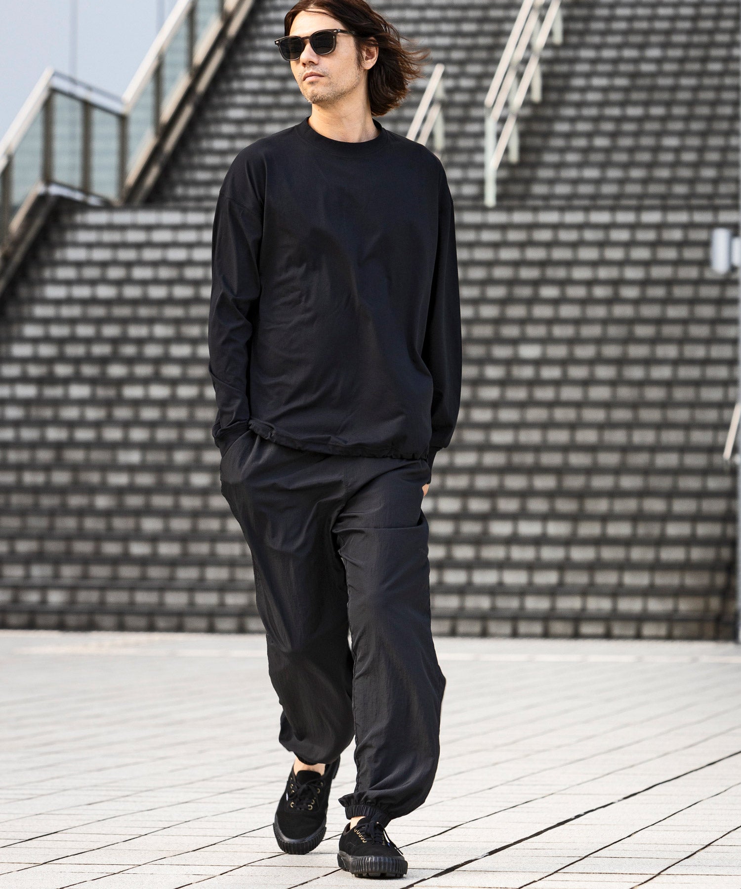 Plus Phoenix +phenix DRY DRAW CORD LONG SLEEVE T-SHIRTS Dry Draw Cord Long Sleeve T-Shirt