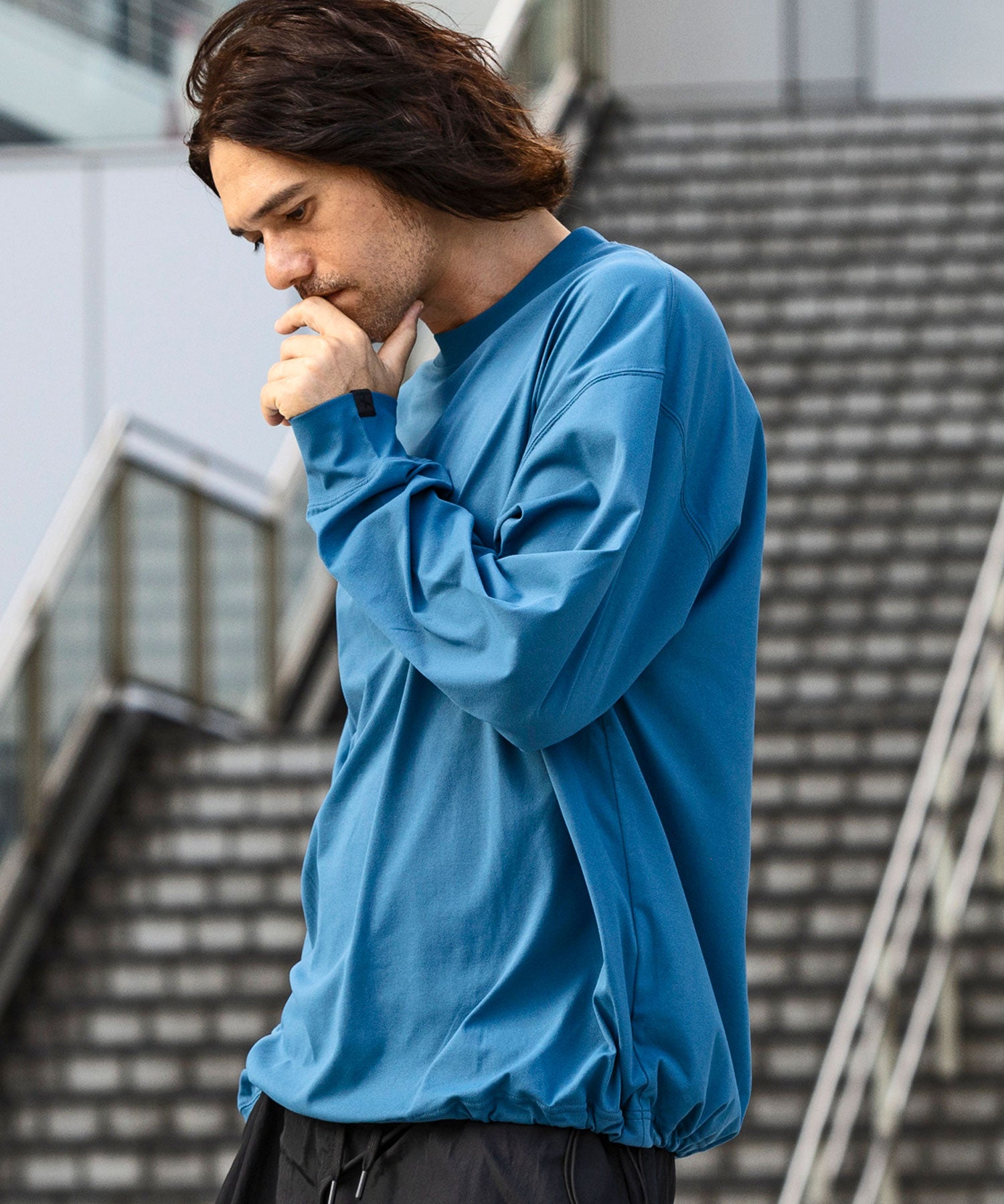 Plus Phoenix +phenix DRY DRAW CORD LONG SLEEVE T-SHIRTS Dry Draw Cord Long Sleeve T-Shirt