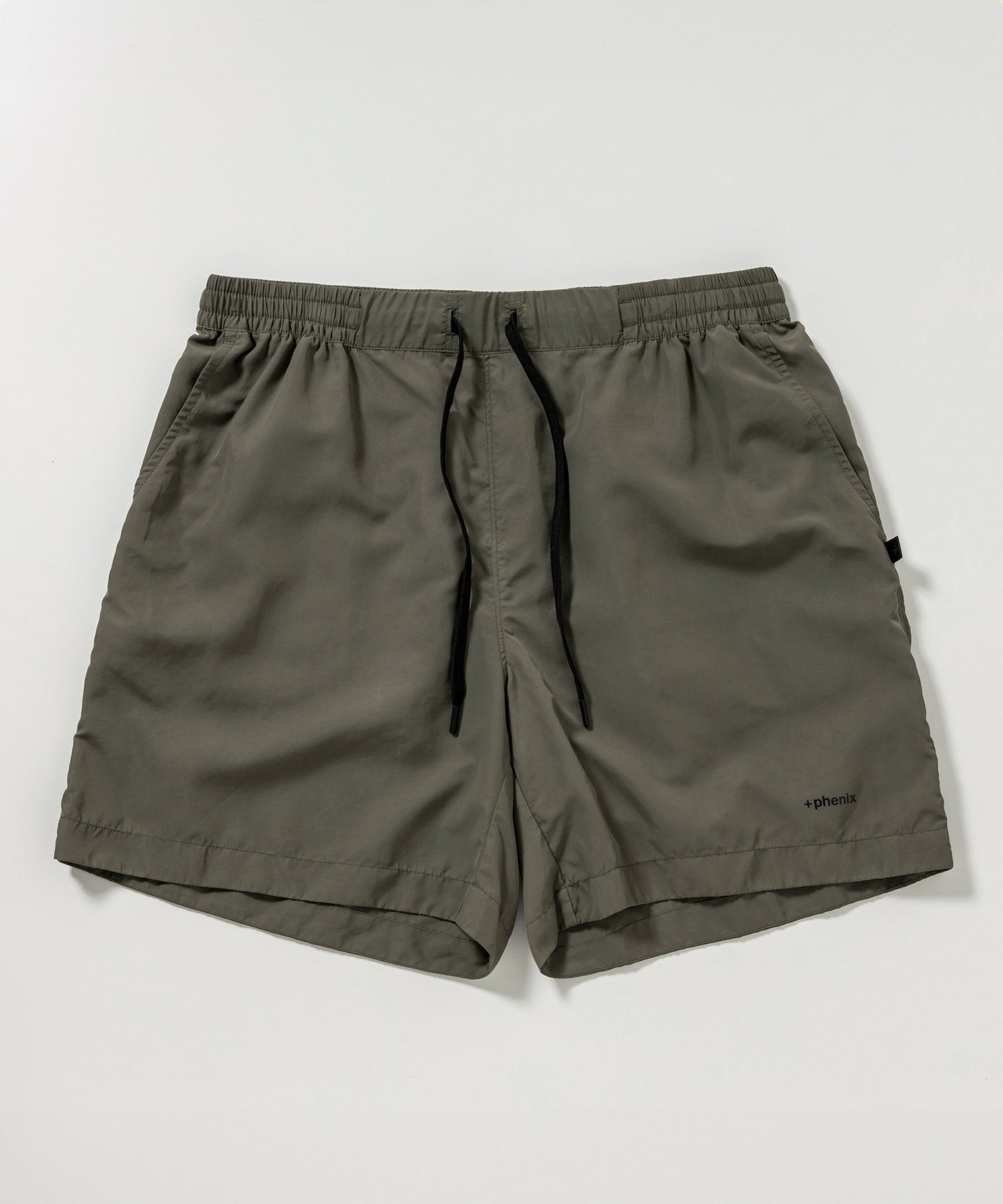 プラスフェニックス +phenix WASHER HALF PANTS ワッシャーハーフパンツ ショートパンツ(軽量 / 撥水加工) （カーキ） カーキ