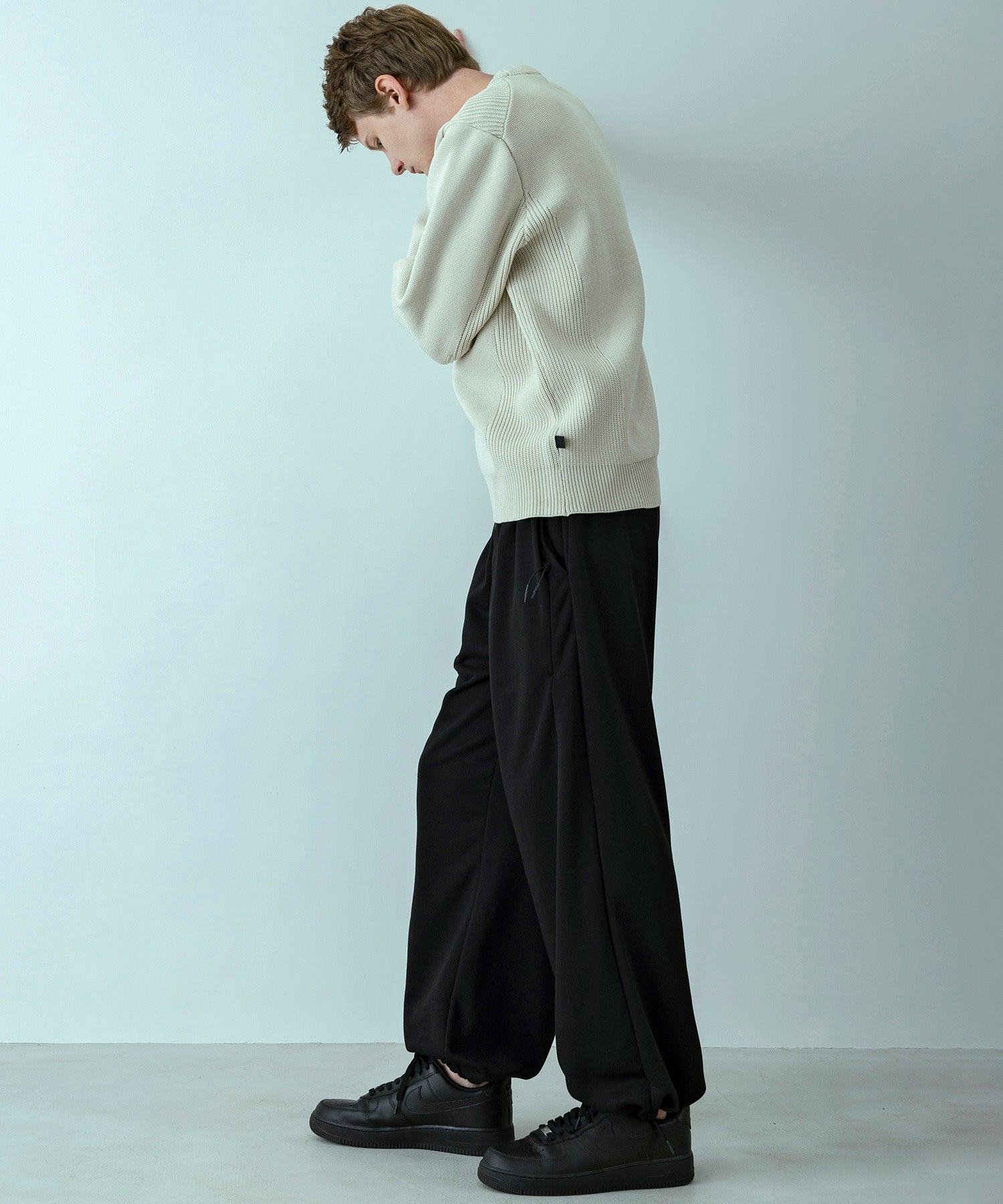 プラスフェニックス +phenix 【WEB・直営店限定】HYBRID KNIT LONGSLEEVE PULLOVER ハイブリッド ニット ロングスリーブ プルオーバー（軽量/通気性） （IVORY） IVORY
