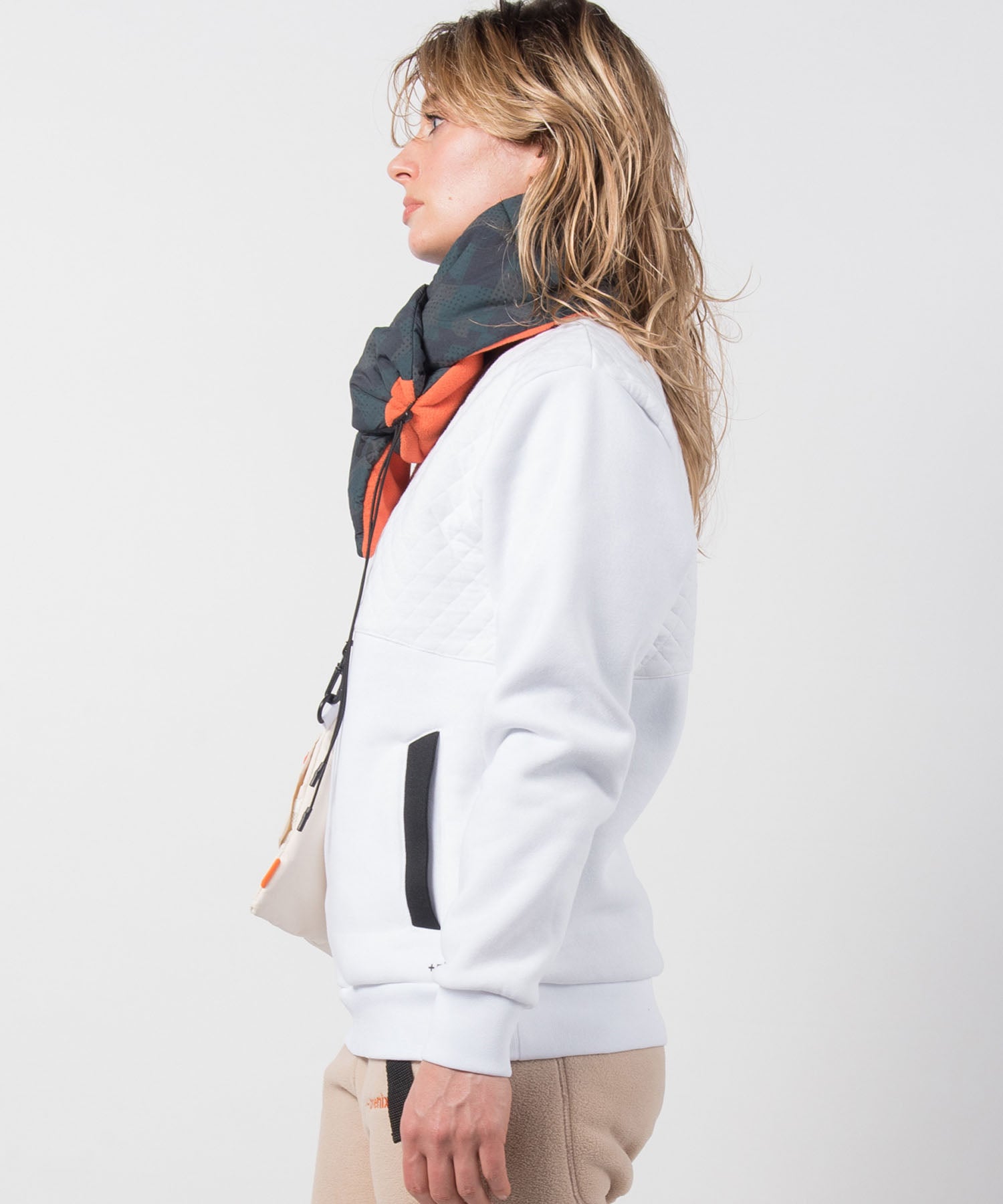 プラスフェニックス +phenix +phenix Quilted Sweat Pullover キルティングスウェットプルオーバー スウェット カットソー 【WOMENS】