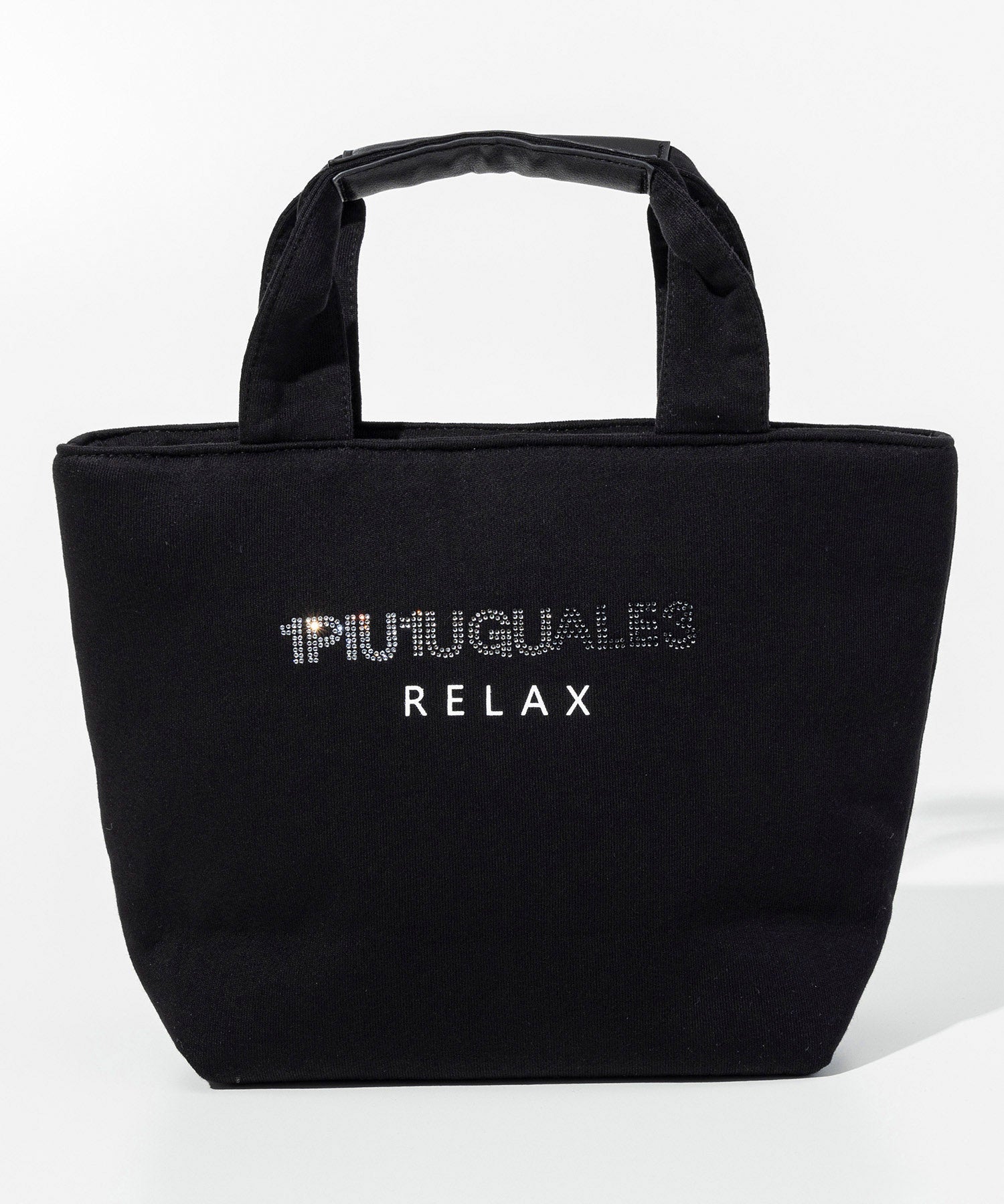 ウノ ピゥ ウノ ウグァーレ トレ リラックス 1PIU1UGUALE3 RELAX 【ミッキーマウス】グラデーションラインストーンミニトートバッグ （ブラック） ブラック
