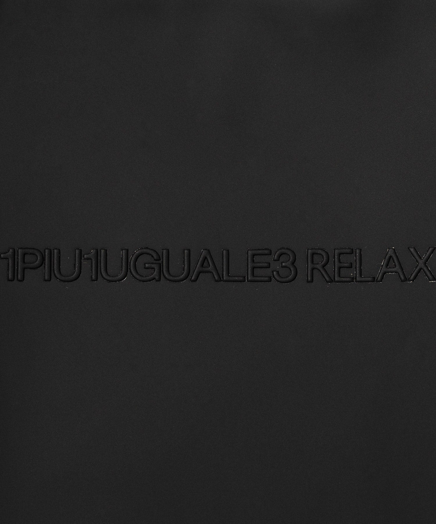ウノ ピゥ ウノ ウグァーレ トレ リラックス 1PIU1UGUALE3 RELAX シンセティックレザー オープンポケット ミニトートバッグ （ブラック） ブラック