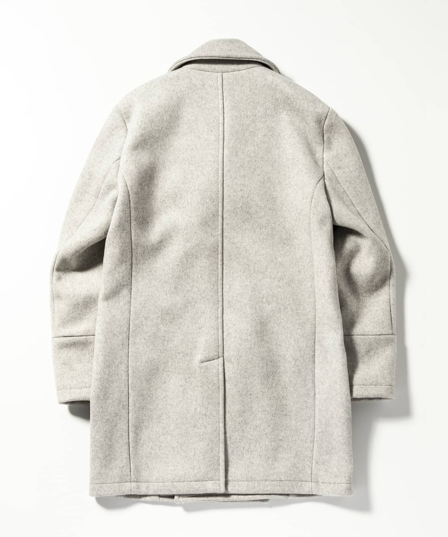 Uno Piu Uno Uguale Tre Relax Double-Breasted Wool Middle Coat