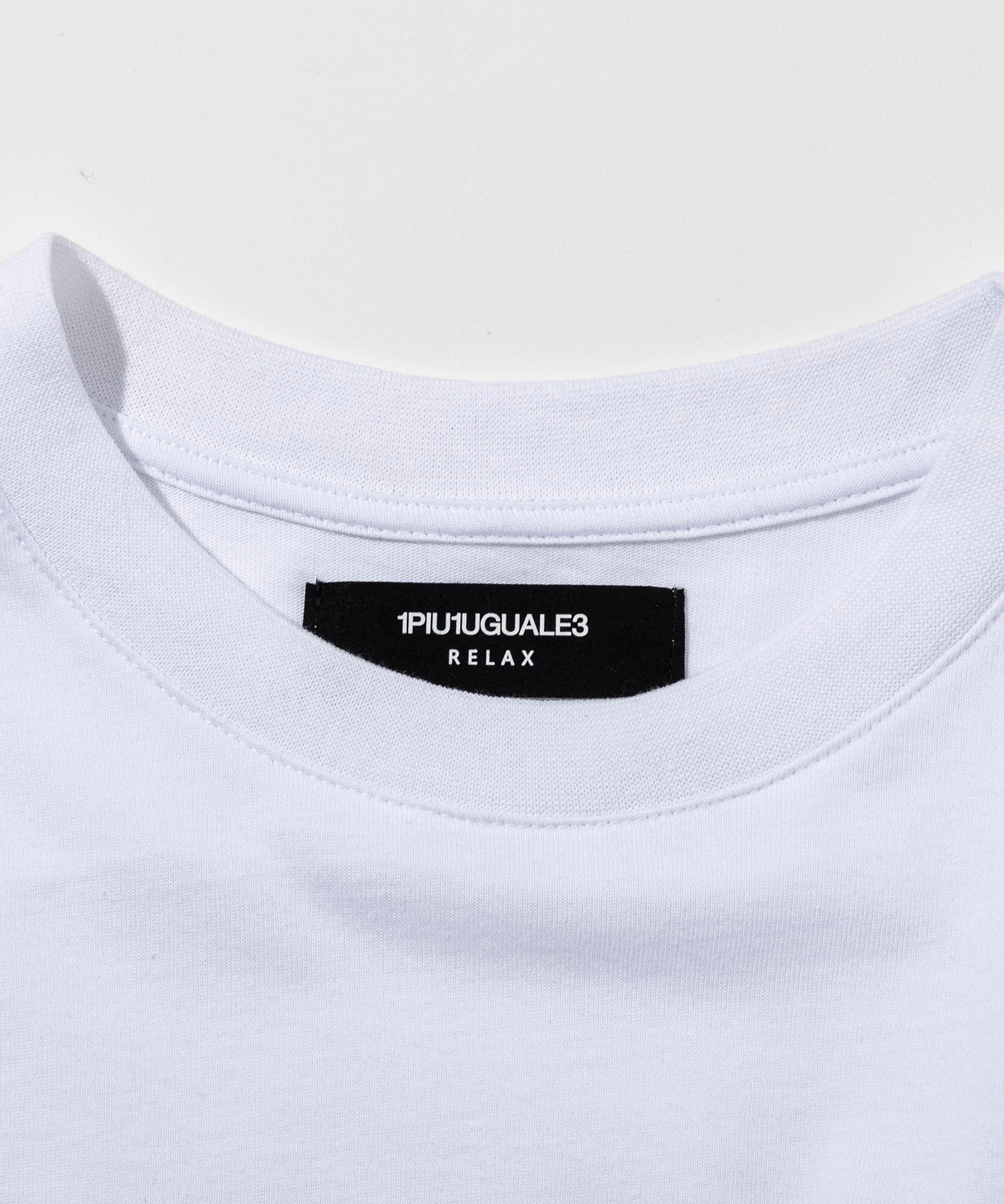 ウノ ピゥ ウノ ウグァーレ トレ リラックス 1PIU1UGUALE3 RELAX コンビネーションロゴロングTシャツ （ホワイト） ホワイト
