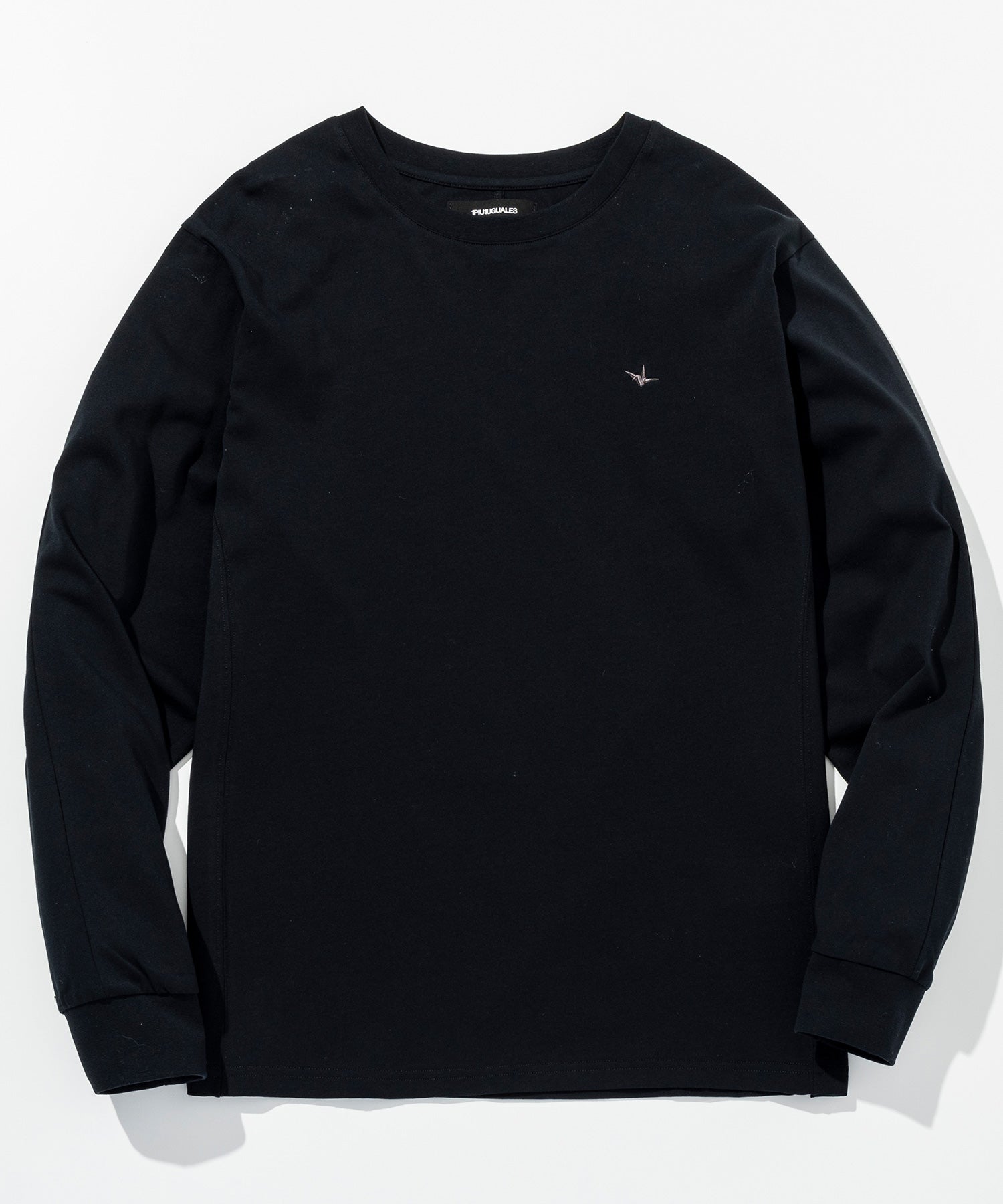 ウノ ピゥ ウノ ウグァーレ トレ リラックス 1PIU1UGUALE3 RELAX ラインストーン バックロゴ ロングTシャツ （black） black