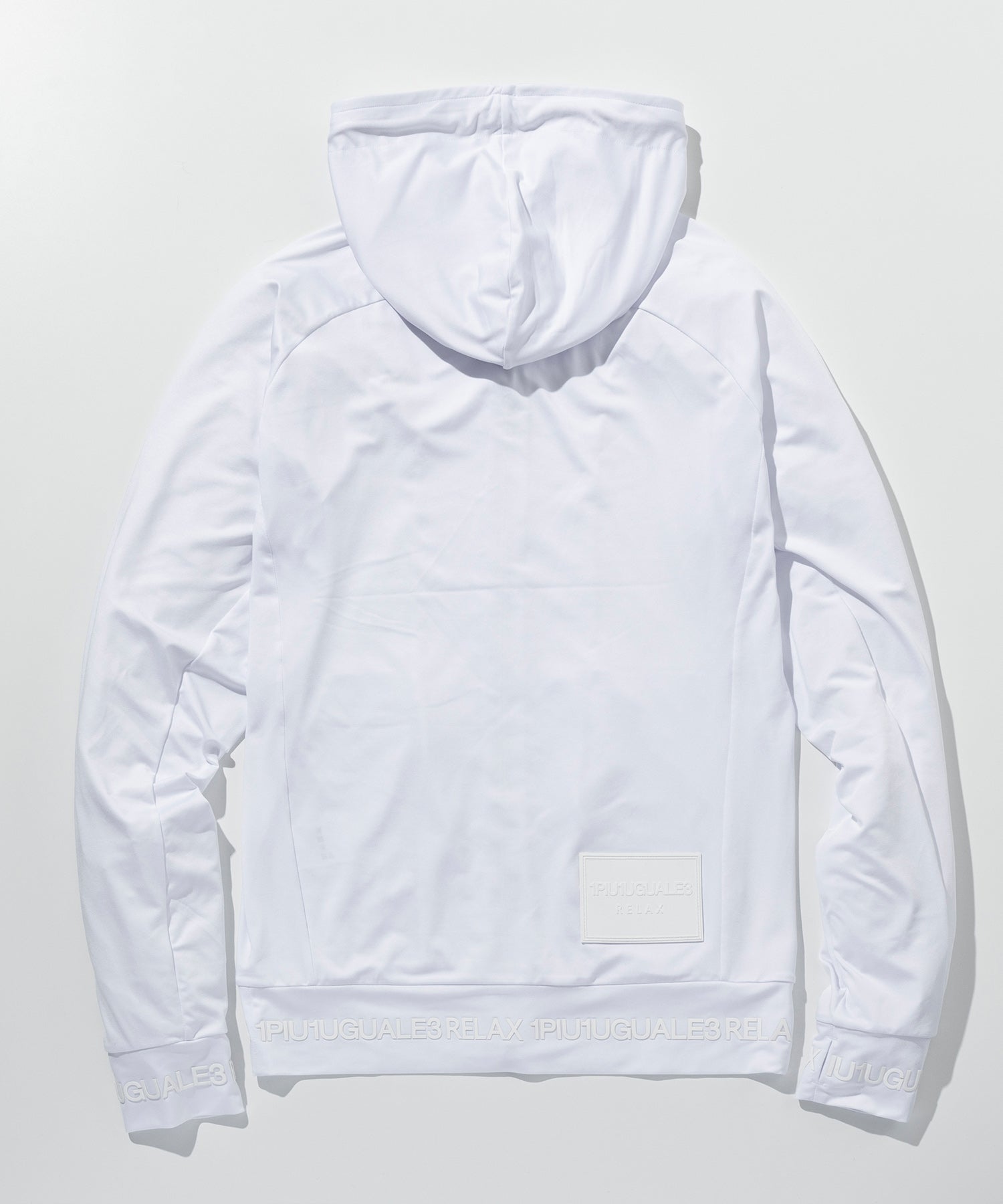 ウノ ピゥ ウノ ウグァーレ トレ リラックス 1PIU1UGUALE3 RELAX ラインロゴラッシュガードパーカー （ホワイト） ホワイト