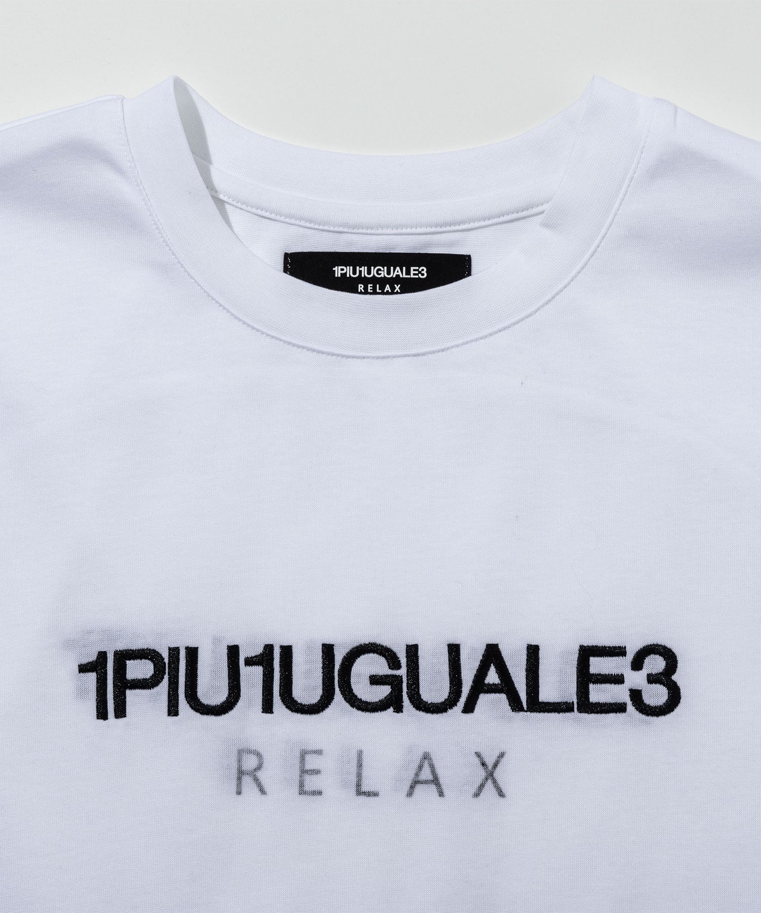 ウノ ピゥ ウノ ウグァーレ トレ リラックス 1PIU1UGUALE3 RELAX リバースロゴ半袖Tシャツ （ホワイト） ホワイト