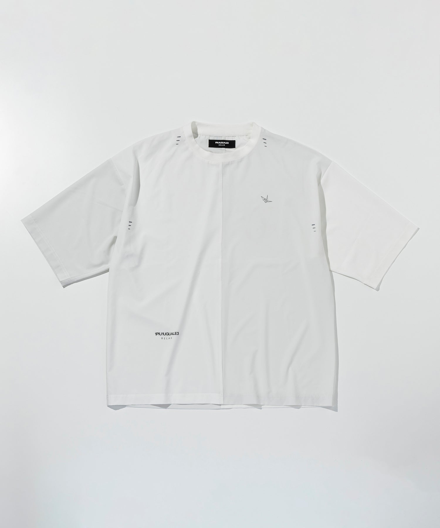 ウノ ピゥ ウノ ウグァーレ トレ リラックス 1PIU1UGUALE3 RELAX バイカラーランニング半袖Tシャツ （ホワイト） ホワイト
