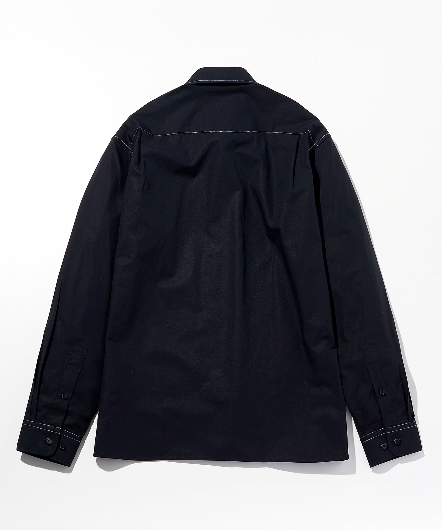 エイケイエムコンテンポラリー AKM Contemporary 【WEB・直営店限定】コントラストカラーステッチ長袖シャツ （ブラック） ブラック
