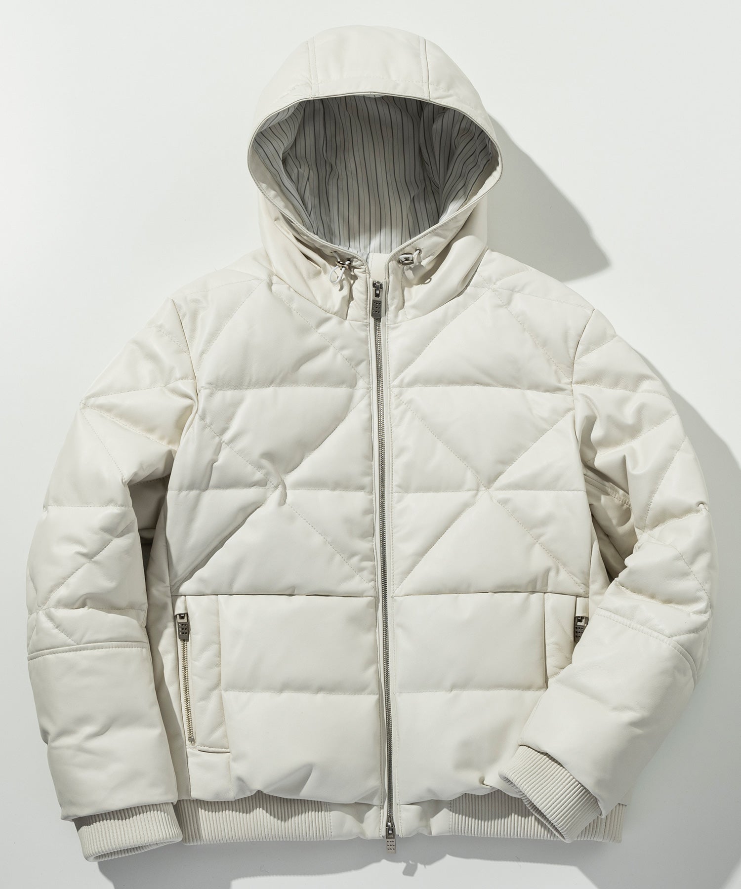 Carpe Diem C DIEM Quilted Leather Down Jacket