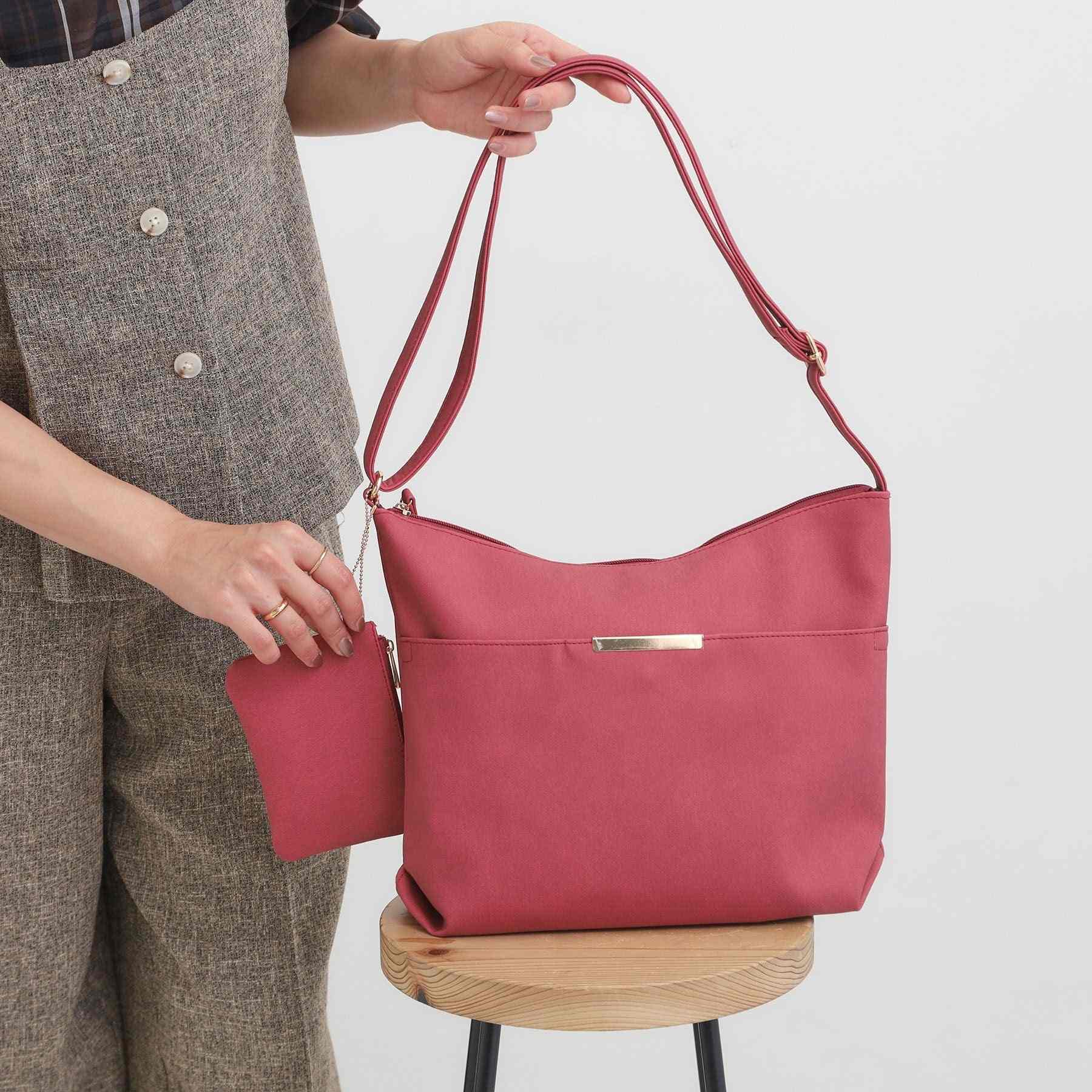 シューラルー SHOO・LA・RUE ダブルフェイスショルダーバッグ （レッド(063)） レッド(063)