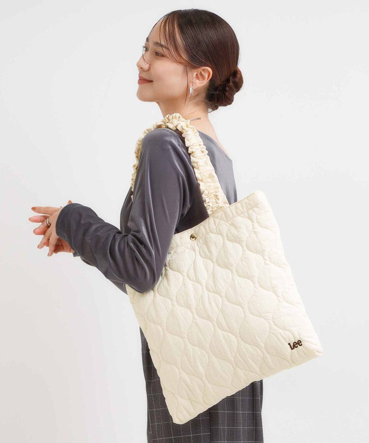 シューラルー SHOO･LA･RUE 【Lee別注】キルトトートバッグ （グレージュ(050)） グレージュ(050)