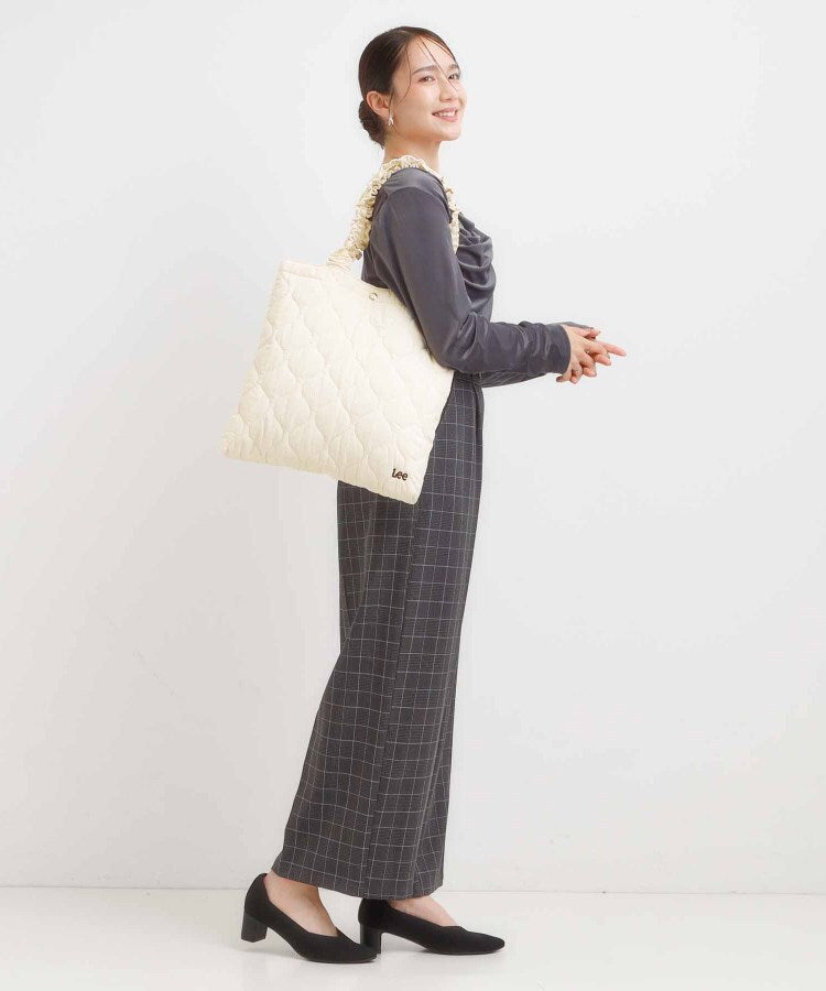 シューラルー SHOO･LA･RUE 【Lee別注】キルトトートバッグ （グレージュ(050)） グレージュ(050)