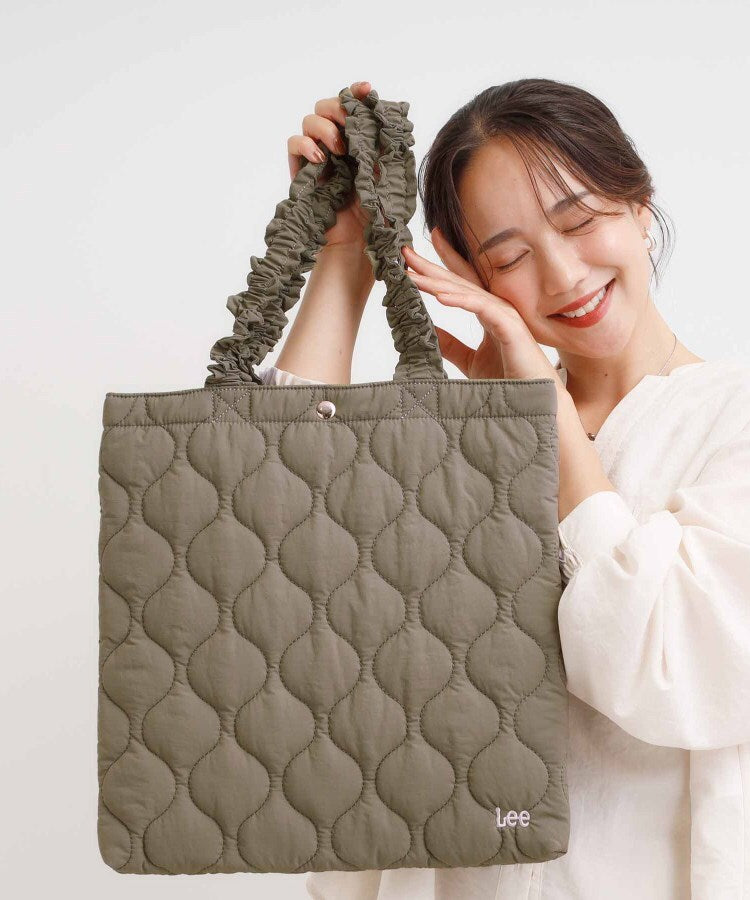 シューラルー SHOO･LA･RUE 【Lee別注】キルトトートバッグ （カーキ(027)） カーキ(027)