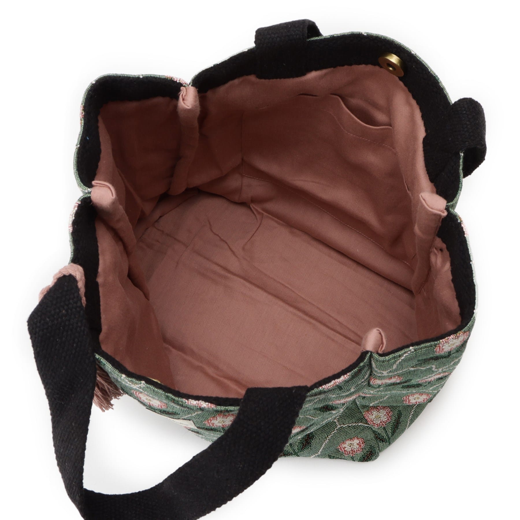 シューラルー SHOO・LA・RUE インド製ジャカードランチトートバッグ （ライトグレー(411)） ライトグレー(411)