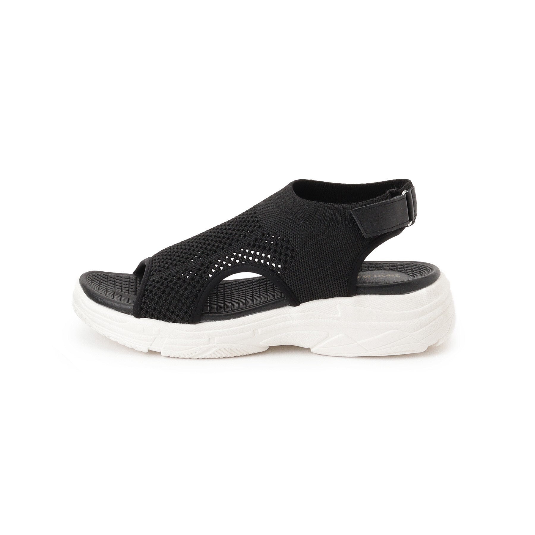 シューラルー SHOO・LA・RUE ニットスニーカーサンダル （ライトベージュ(051)） ライトベージュ(051)