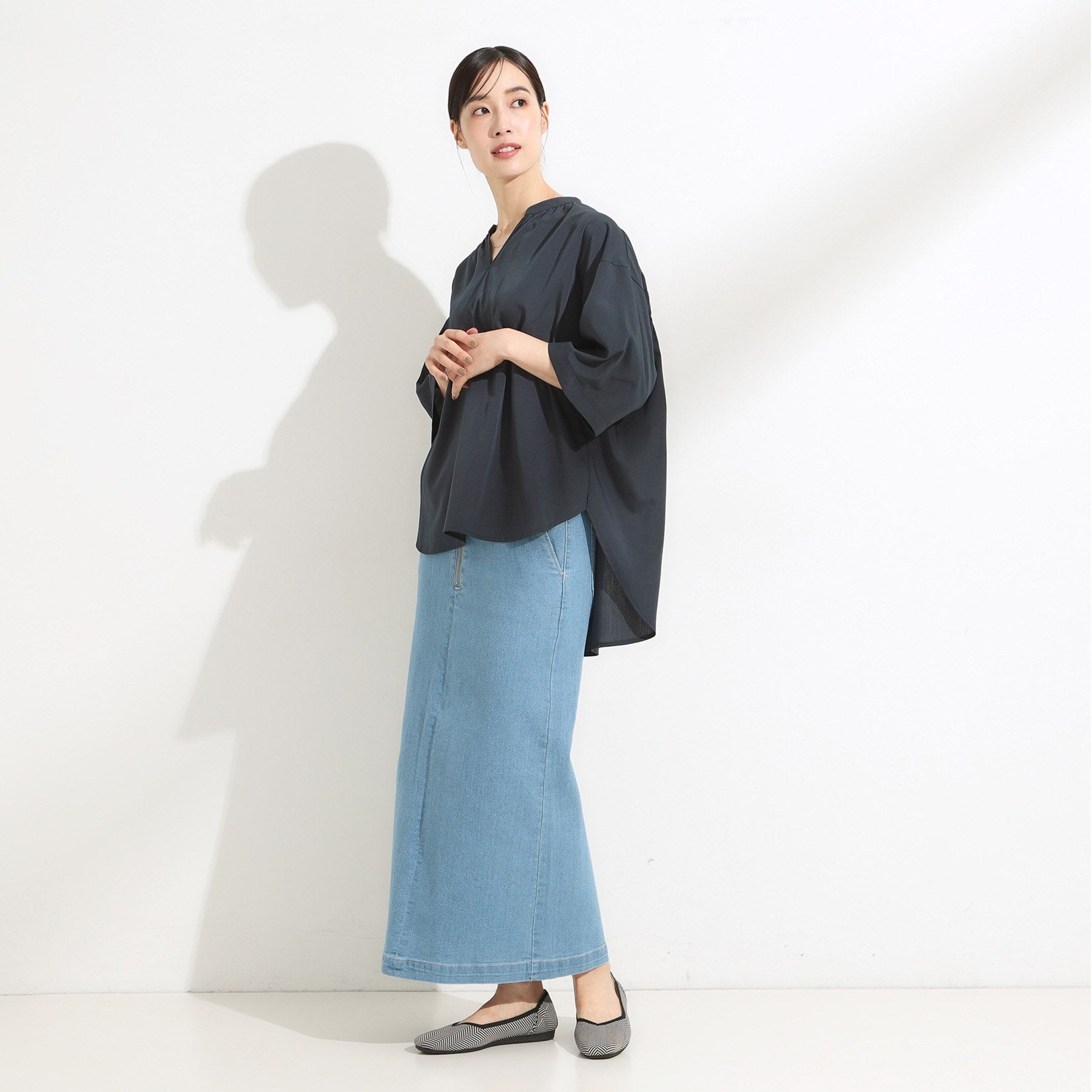 シューラルー SHOO・LA・RUE 洗えてさらさらニットパンプス （ライトベージュ(451)） ライトベージュ(451)