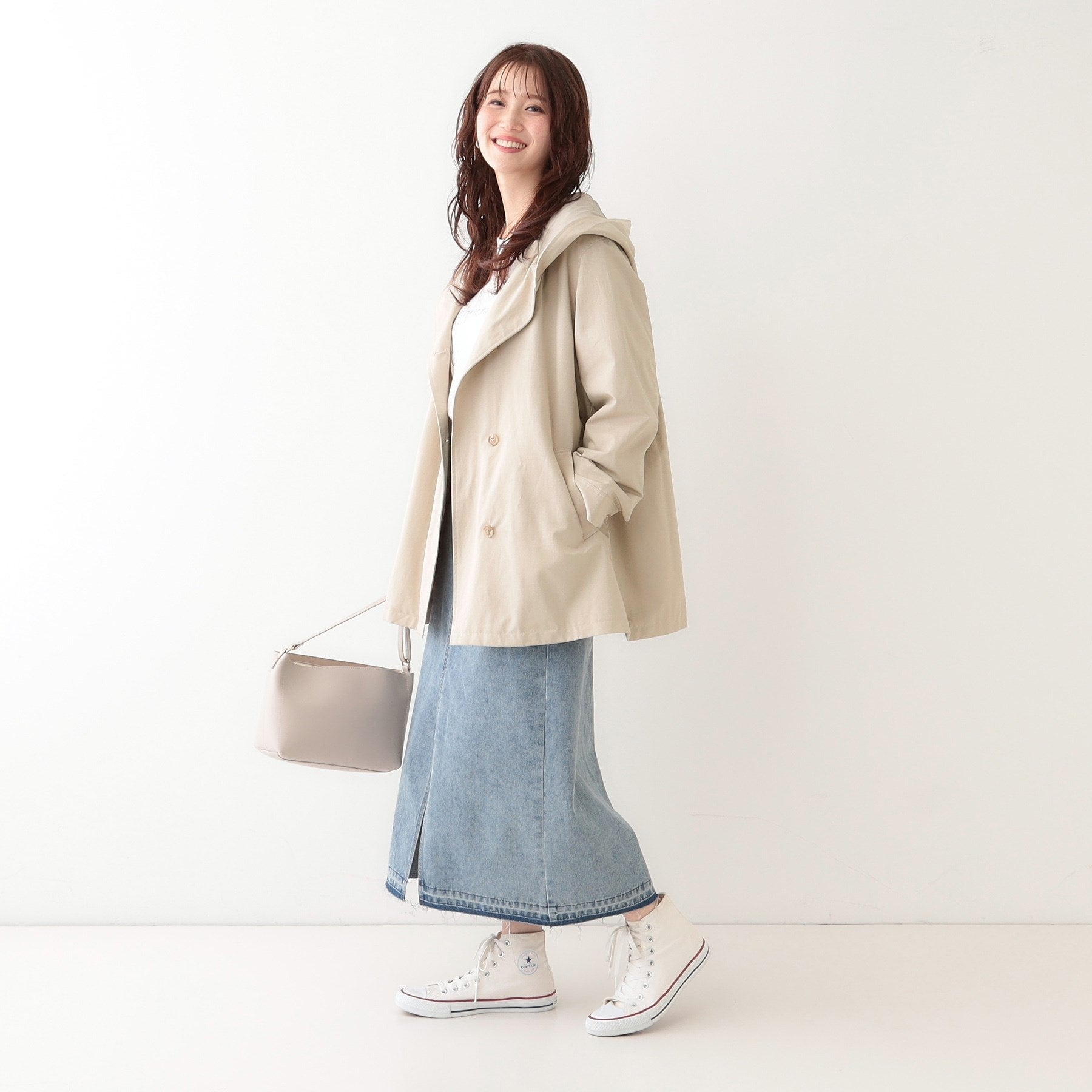 シューラルー SHOO・LA・RUE テントフーディーブルゾン