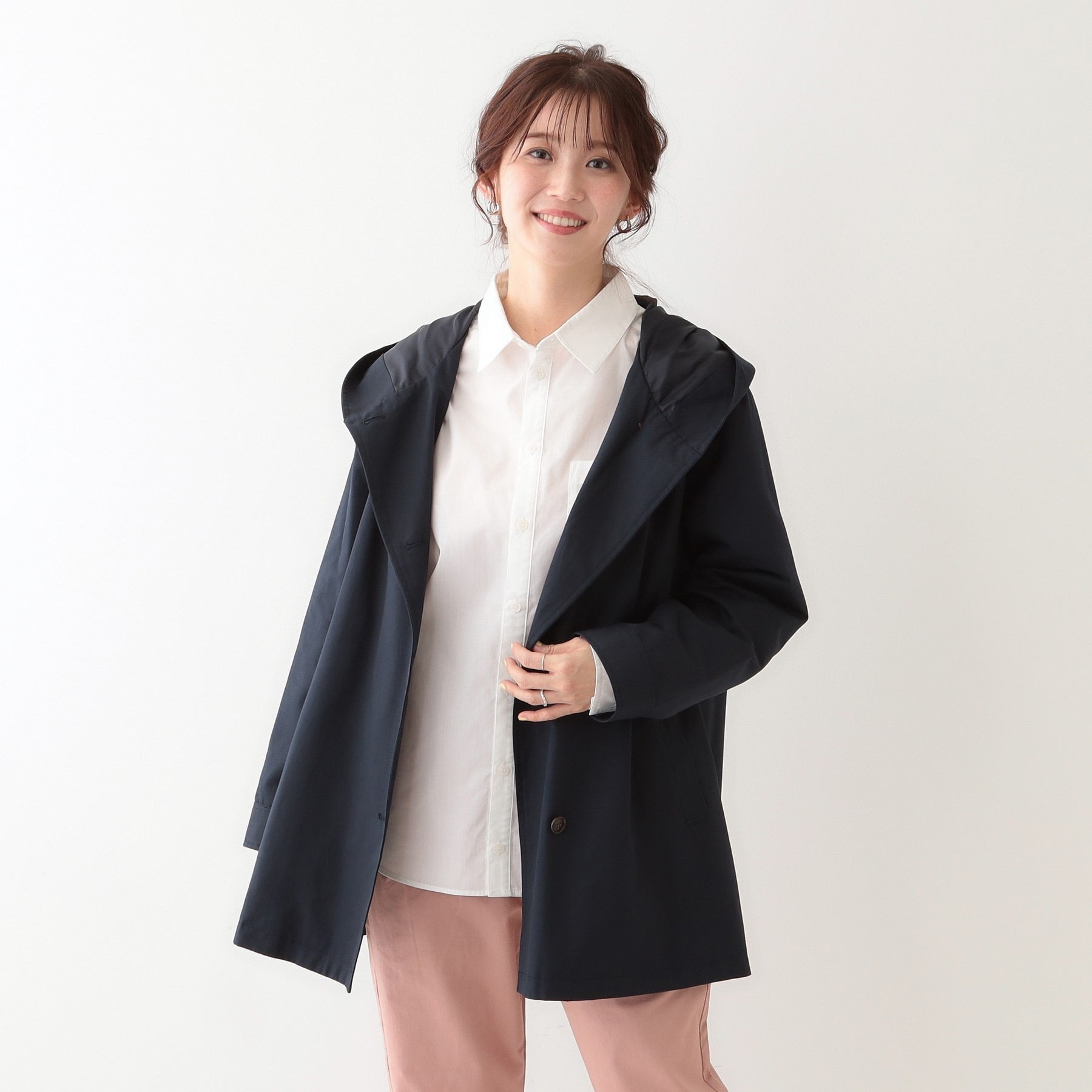 シューラルー SHOO・LA・RUE テントフーディーブルゾン