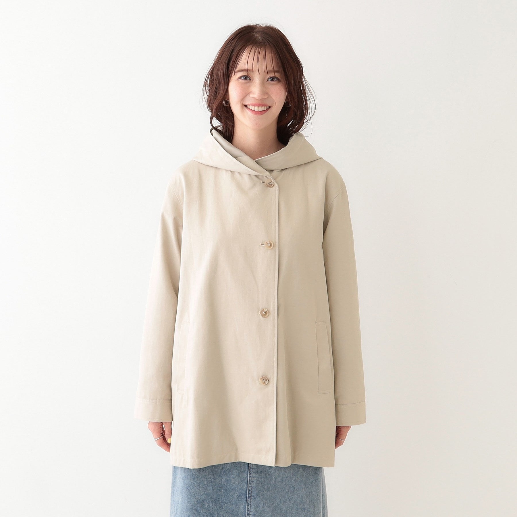 シューラルー SHOO・LA・RUE テントフーディーブルゾン