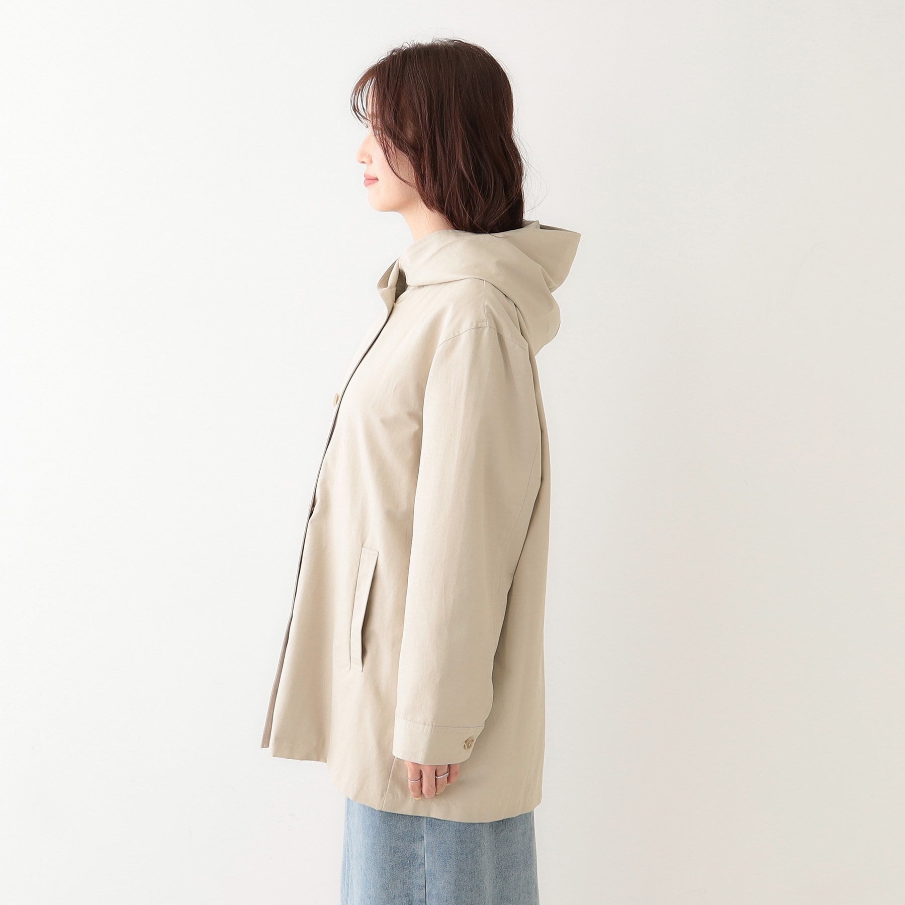 シューラルー SHOO・LA・RUE テントフーディーブルゾン
