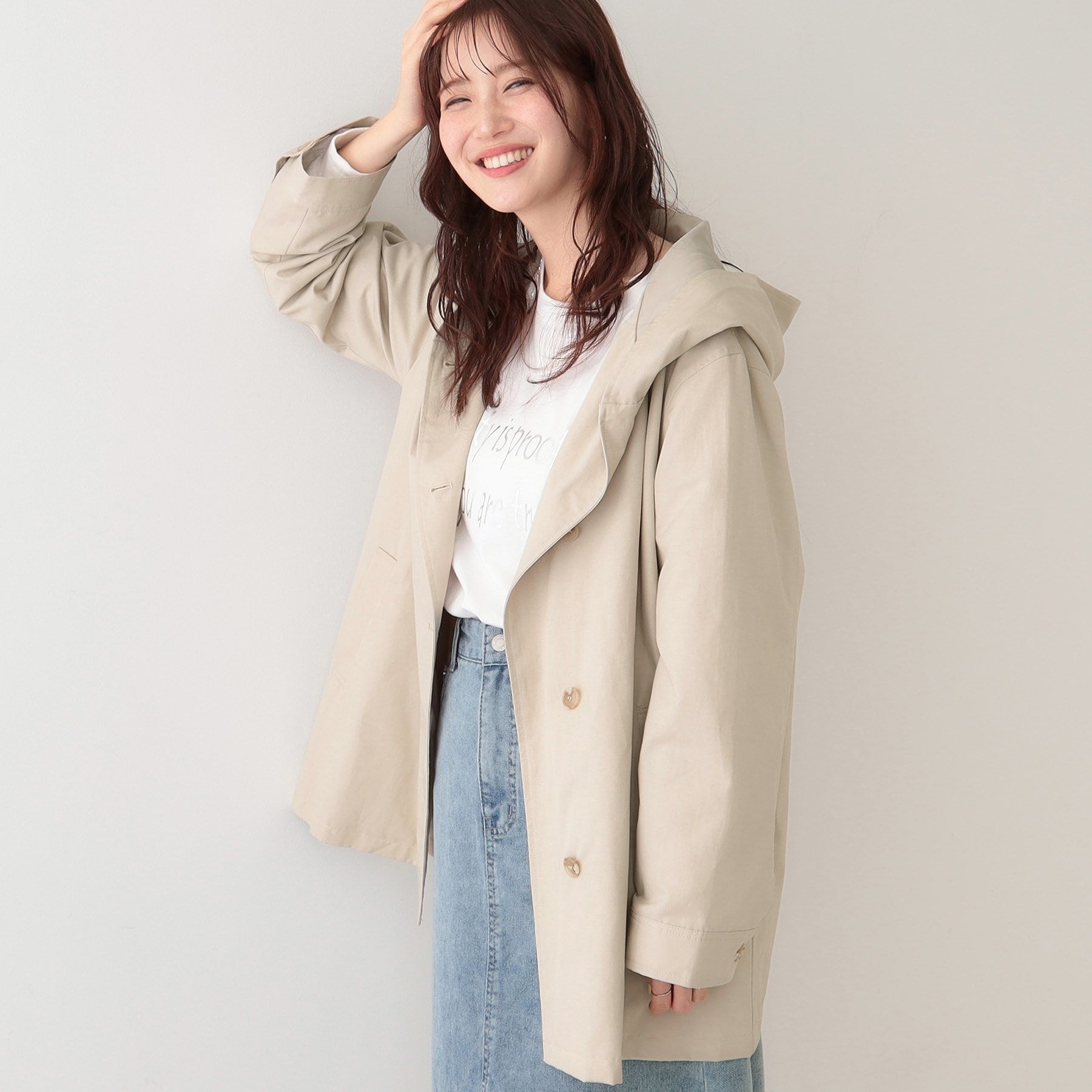 シューラルー SHOO・LA・RUE テントフーディーブルゾン