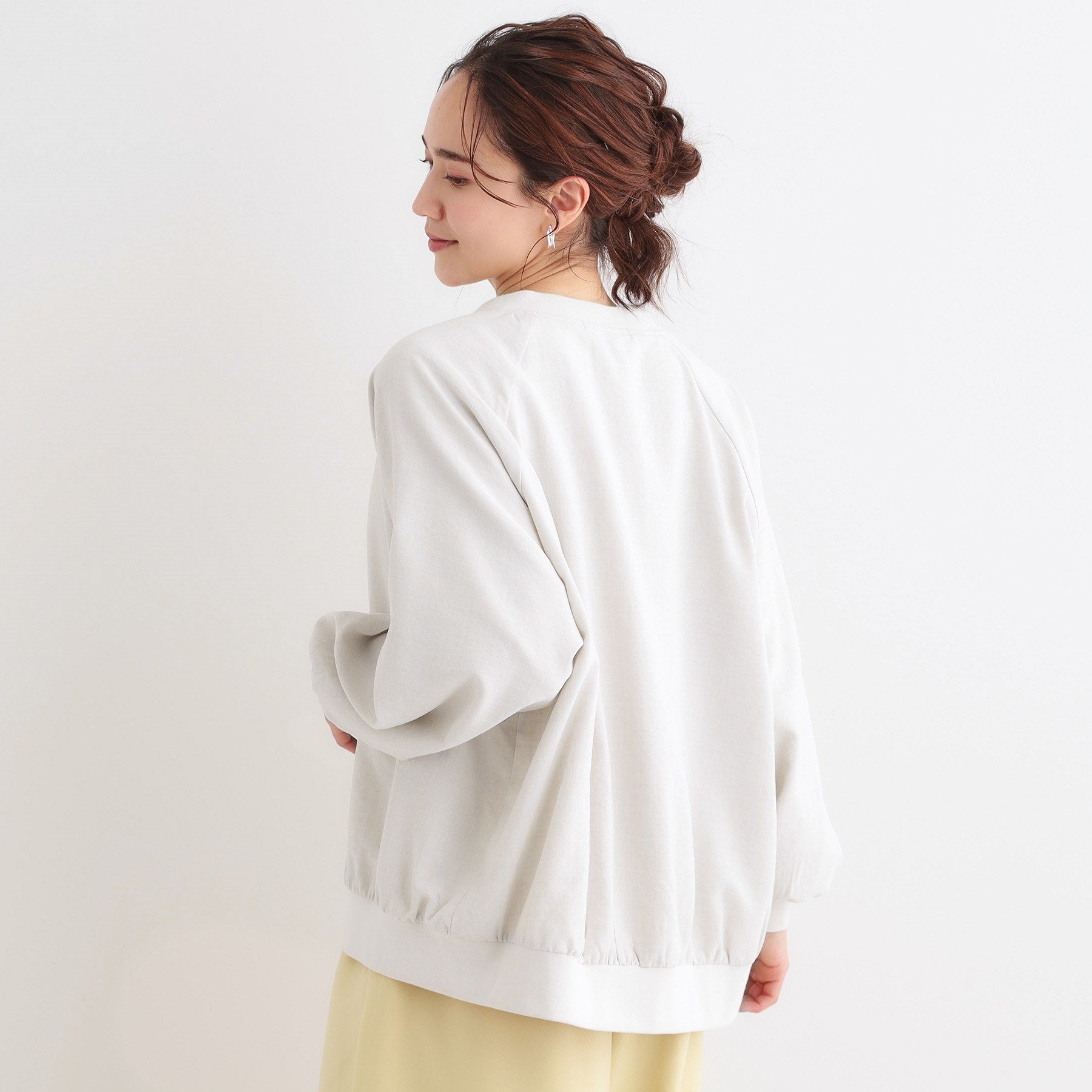 シューラルー SHOO・LA・RUE 麻調リブブルゾン