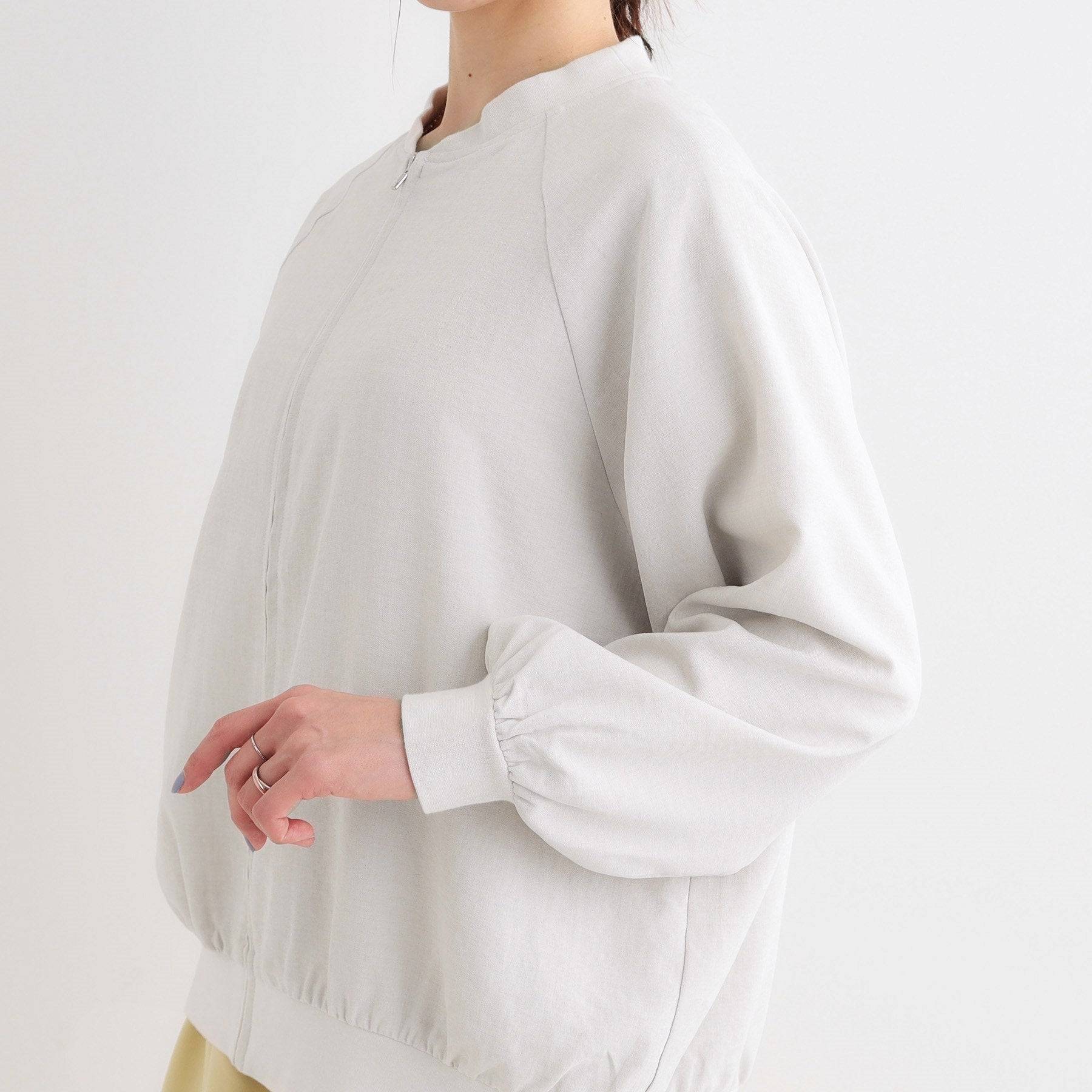 シューラルー SHOO・LA・RUE 麻調リブブルゾン