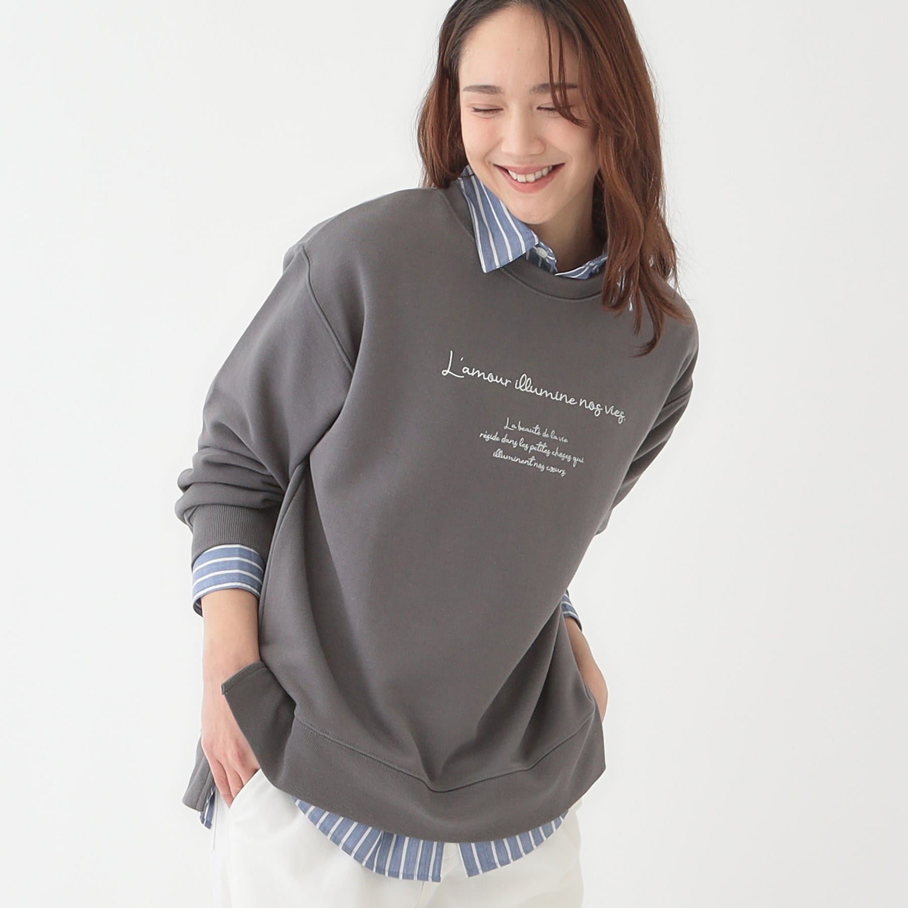 シューラルー SHOO・LA・RUE グラフィックスウェット