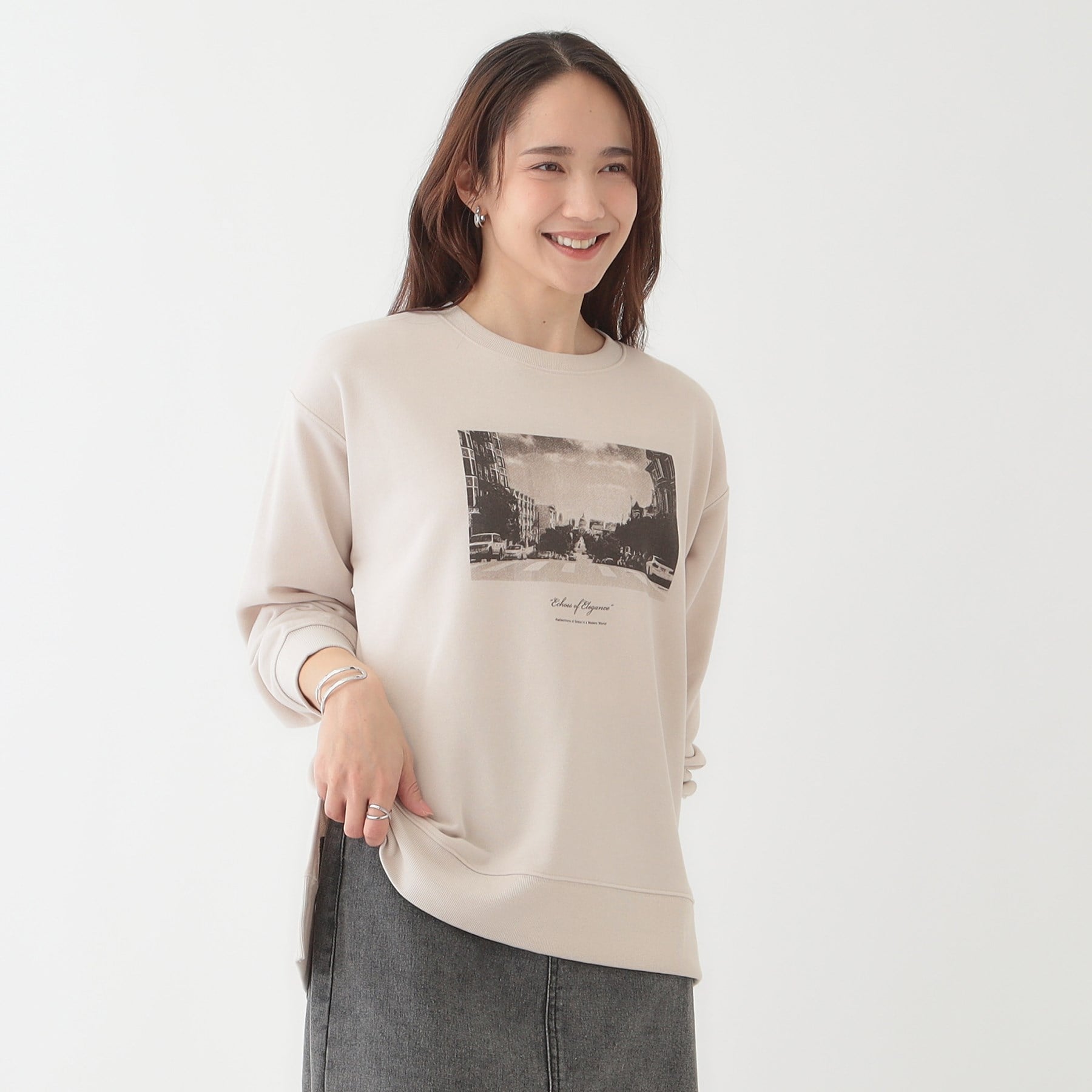 シューラルー SHOO・LA・RUE グラフィックスウェット