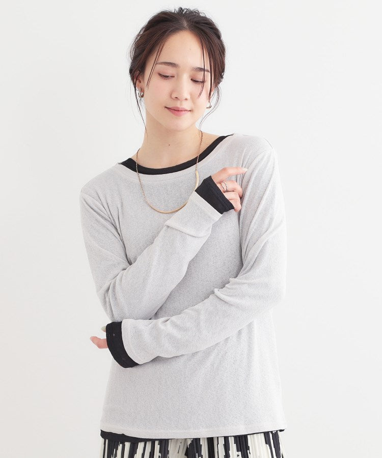シューラルー SHOO・LA・RUE 1セットあると便利 シアーレイヤードロンTセット （ベージュ(052)） ベージュ(052)