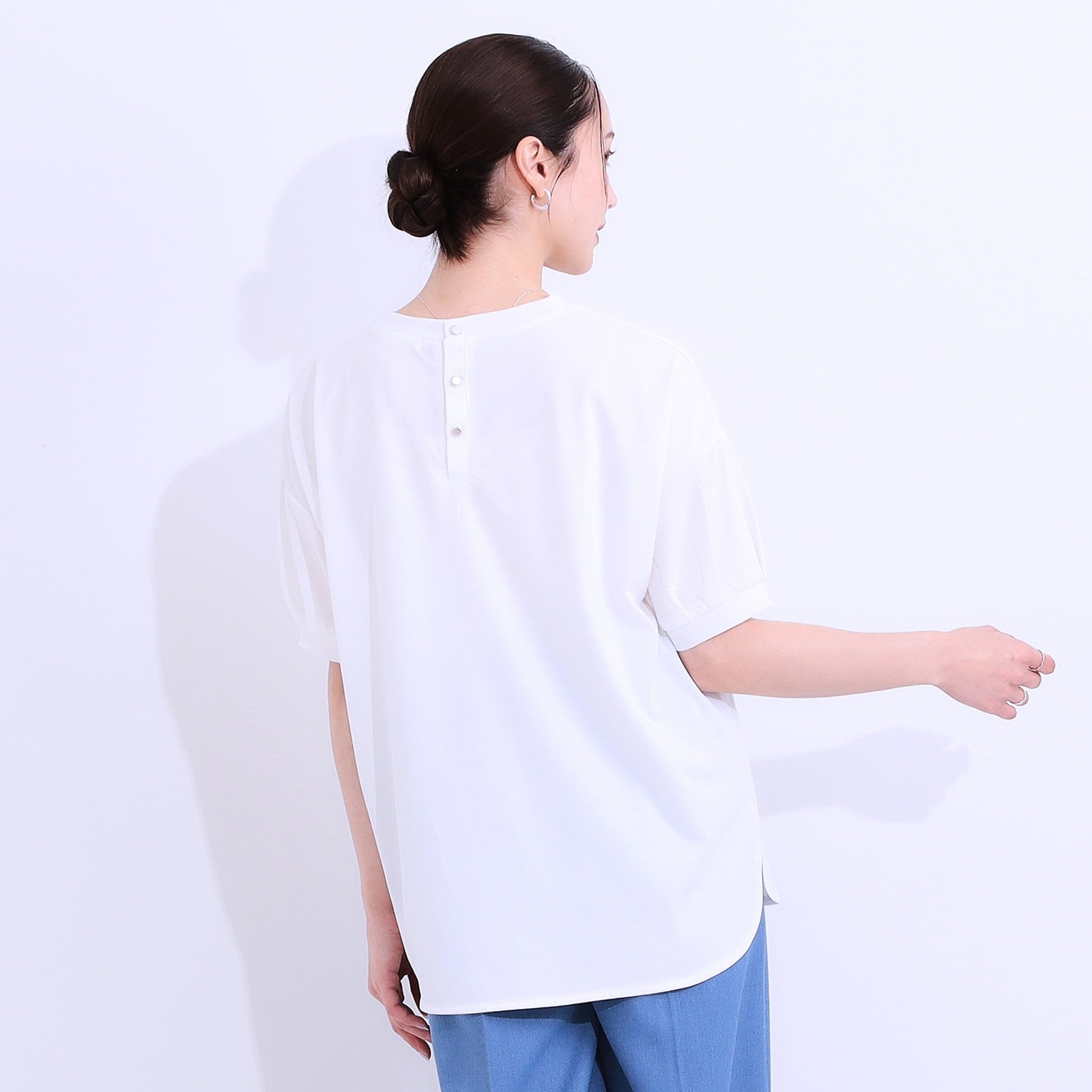 シューラルー SHOO・LA・RUE 【ひんやり／UVカット】ラメ発泡アソートTシャツ （パープル(081)） パープル(081)