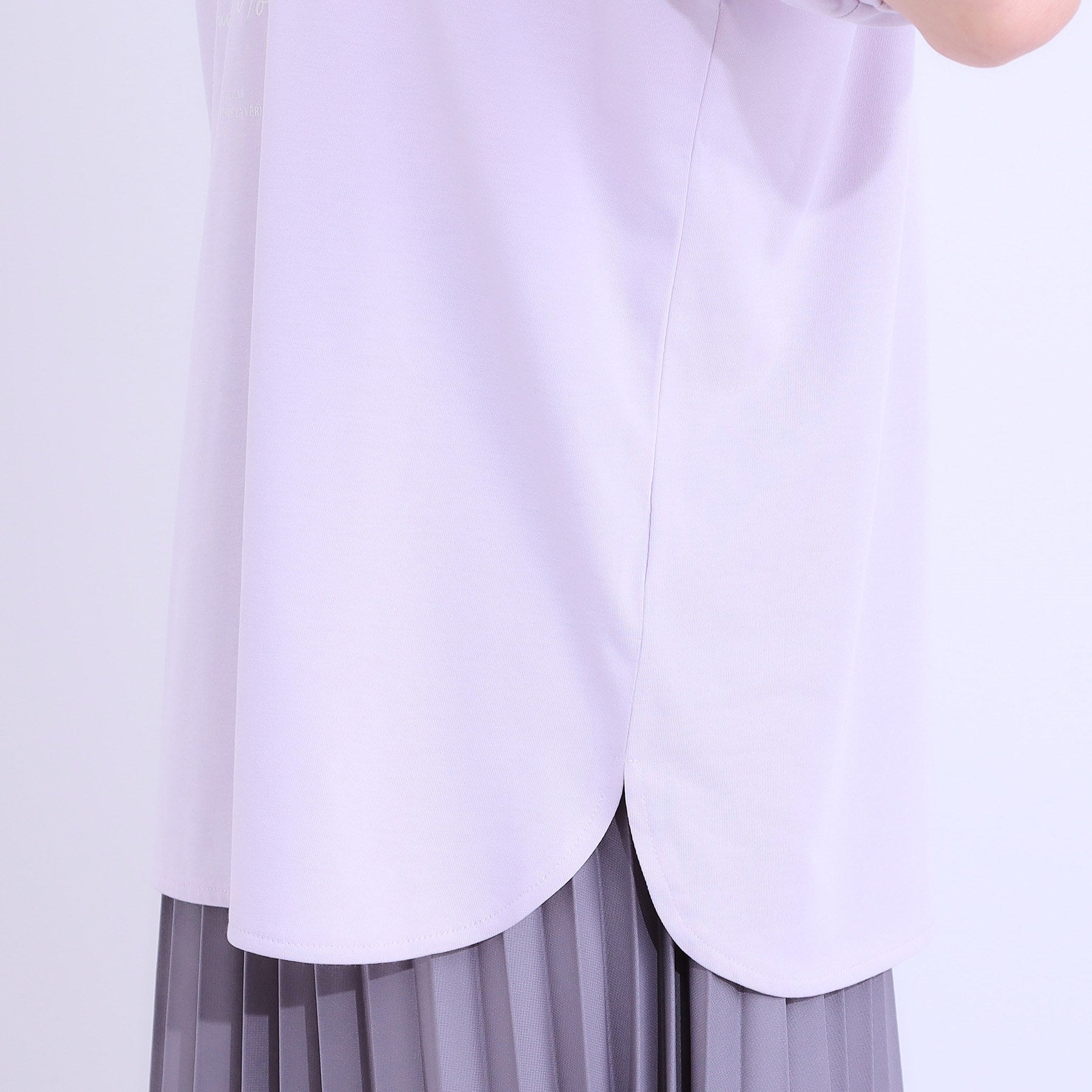 シューラルー SHOO・LA・RUE 【ひんやり／UVカット】ラメ発泡アソートTシャツ （パープル(081)） パープル(081)