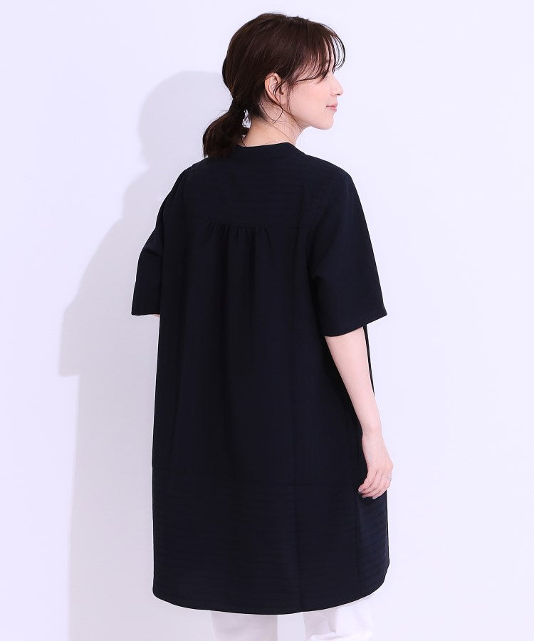 シューラルー SHOO・LA・RUE サラっとしたタッチが心地よいチュニックワンピース （ブルー(391)） ブルー(391)