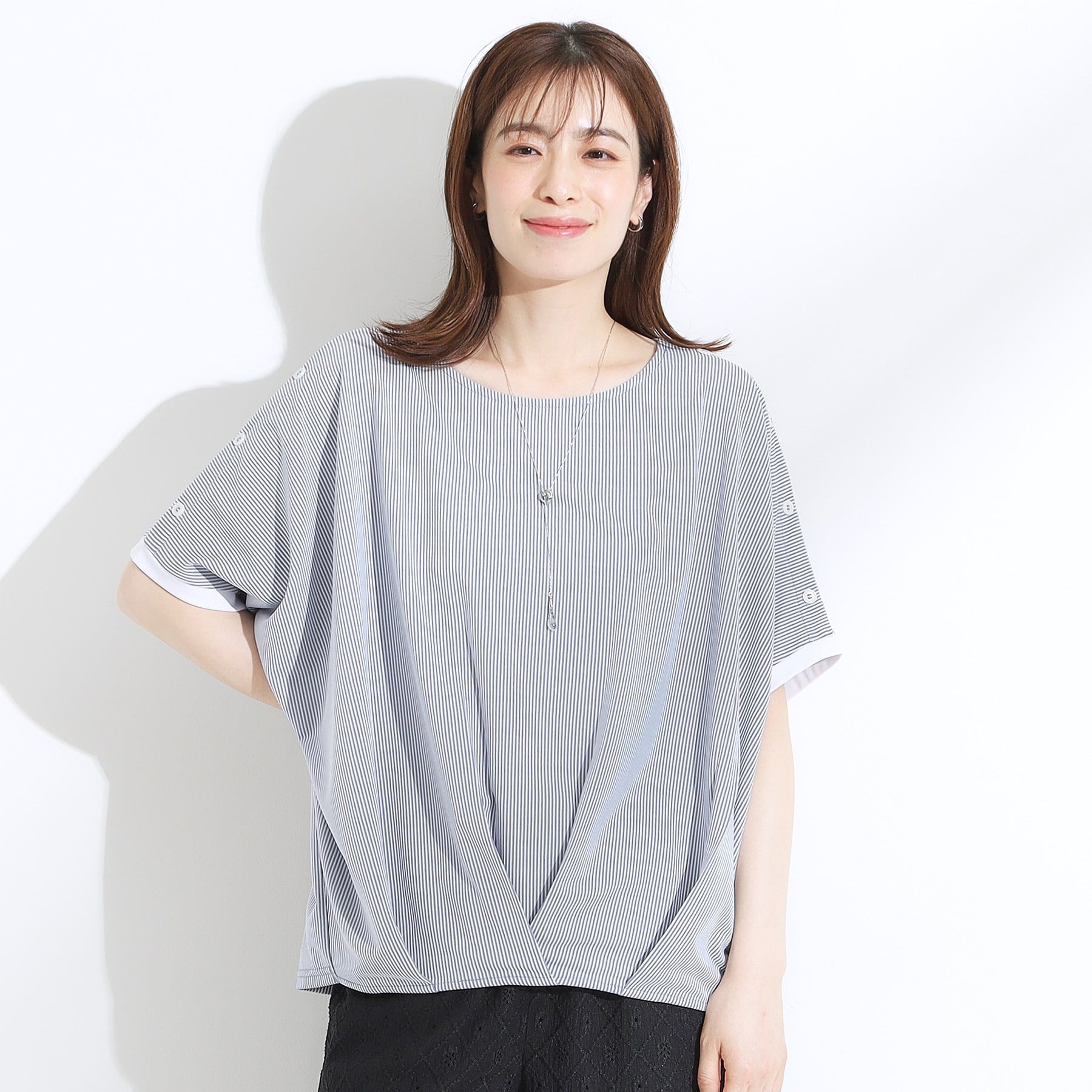 シューラルー SHOO・LA・RUE 【ひんやり】高気温でも快適に インせず決まるドルマン （ベージュ(352)） ベージュ(352)