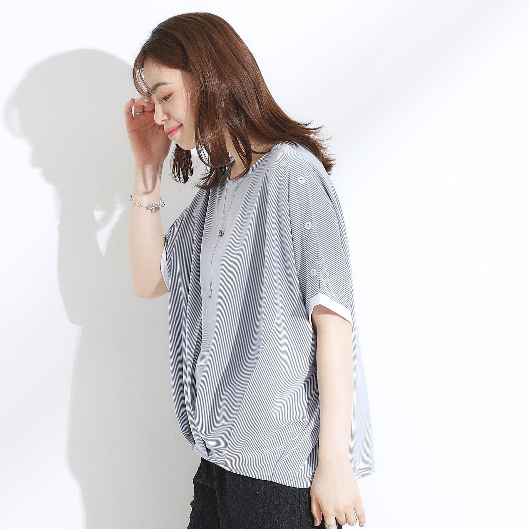 シューラルー SHOO・LA・RUE 【ひんやり】高気温でも快適に インせず決まるドルマン （ベージュ(352)） ベージュ(352)