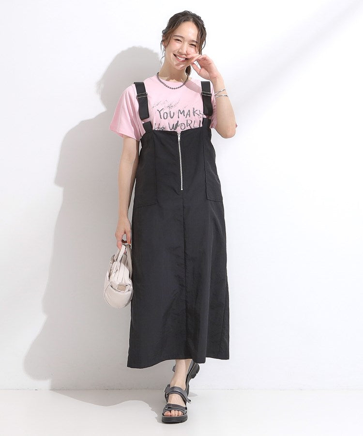 シューラルー SHOO･LA･RUE 【SーLL/ひんやり/汗ジミ軽減/UVカット】グラフィックアソートTシャツ （ライトピンク(870)） ライトピンク(870)