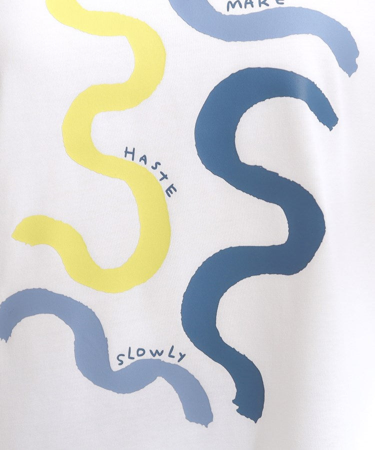 シューラルー SHOO･LA･RUE 【SーLL/ひんやり/汗ジミ軽減/UVカット】グラフィックアソートTシャツ （ライトピンク(870)） ライトピンク(870)